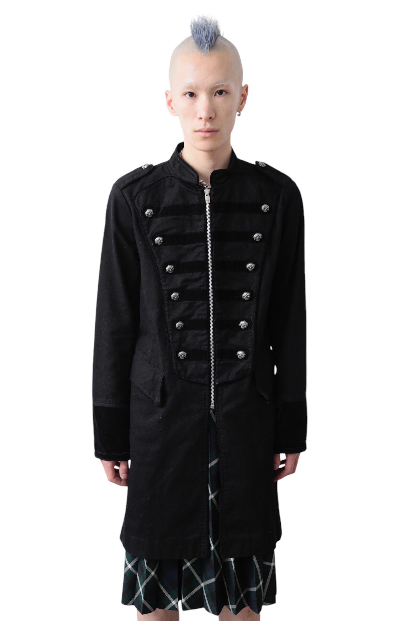 TRIPP NYC SKULL NAPOLEON ZIP COAT