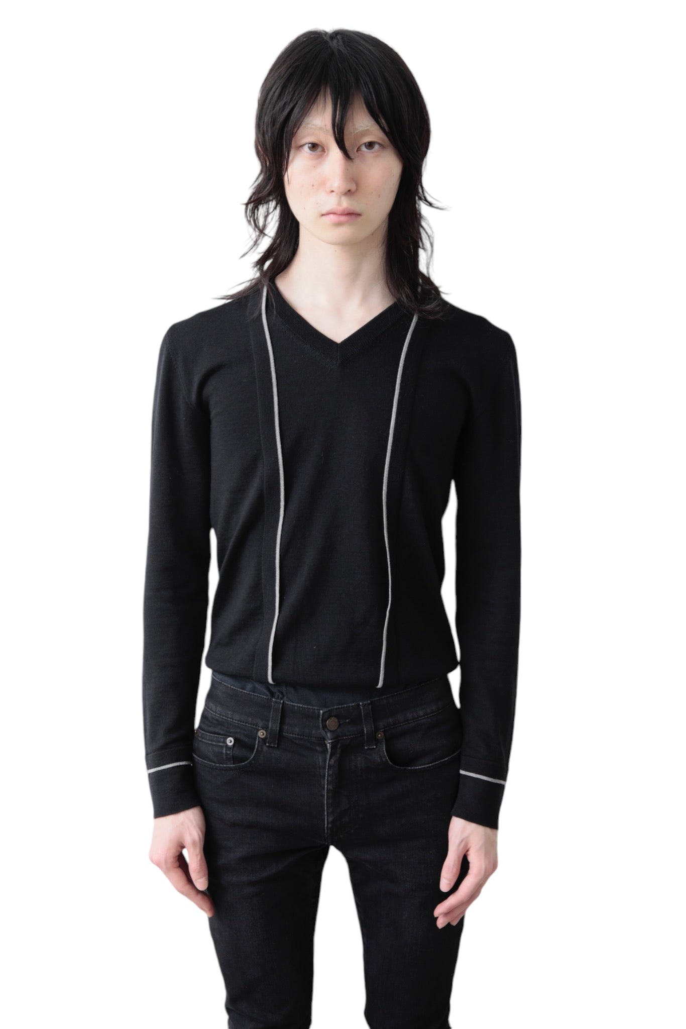 2005 A/W DIOR HOMME V-NECK LINE SWEATER