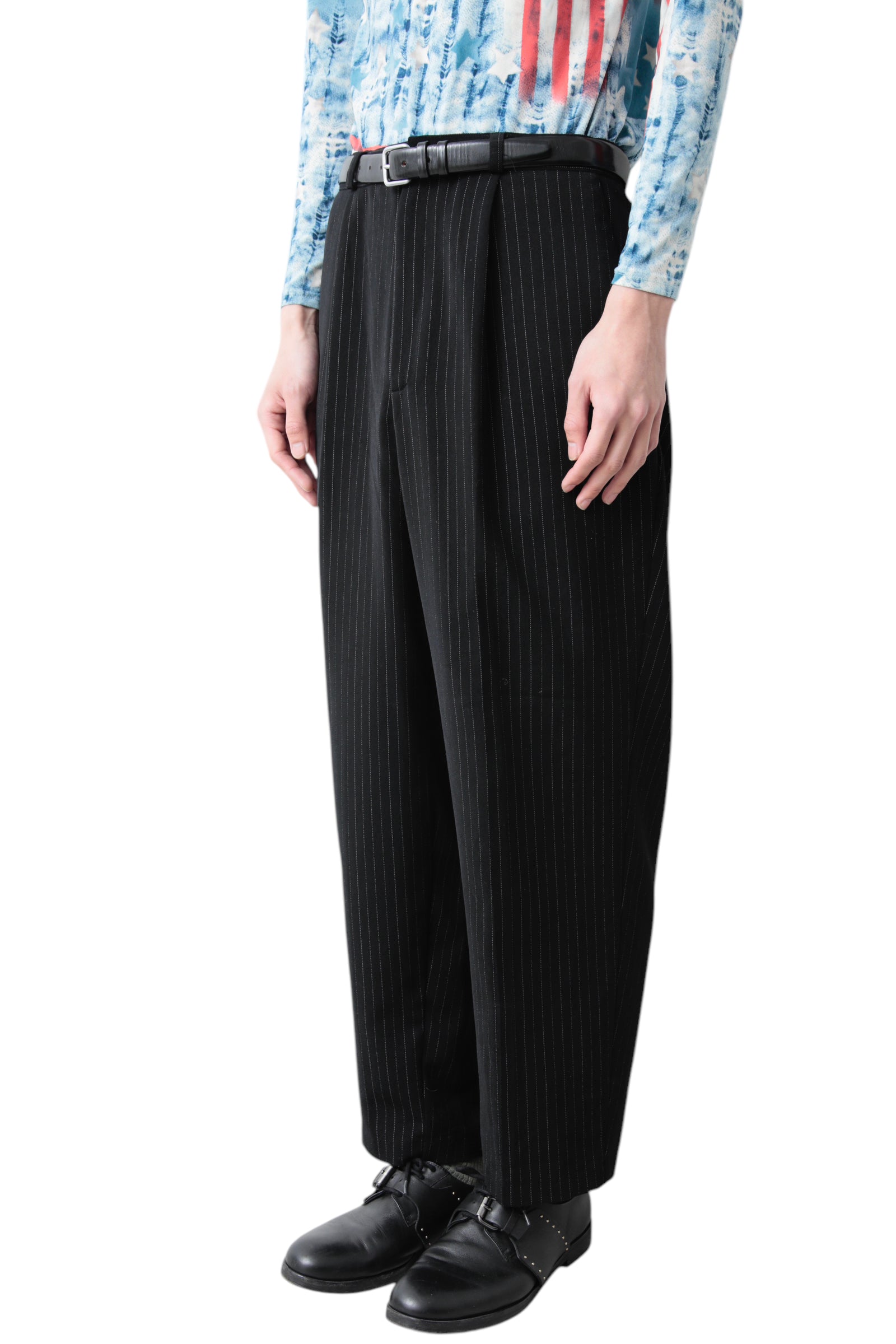 PIN STRIPE FLARE SLACKS