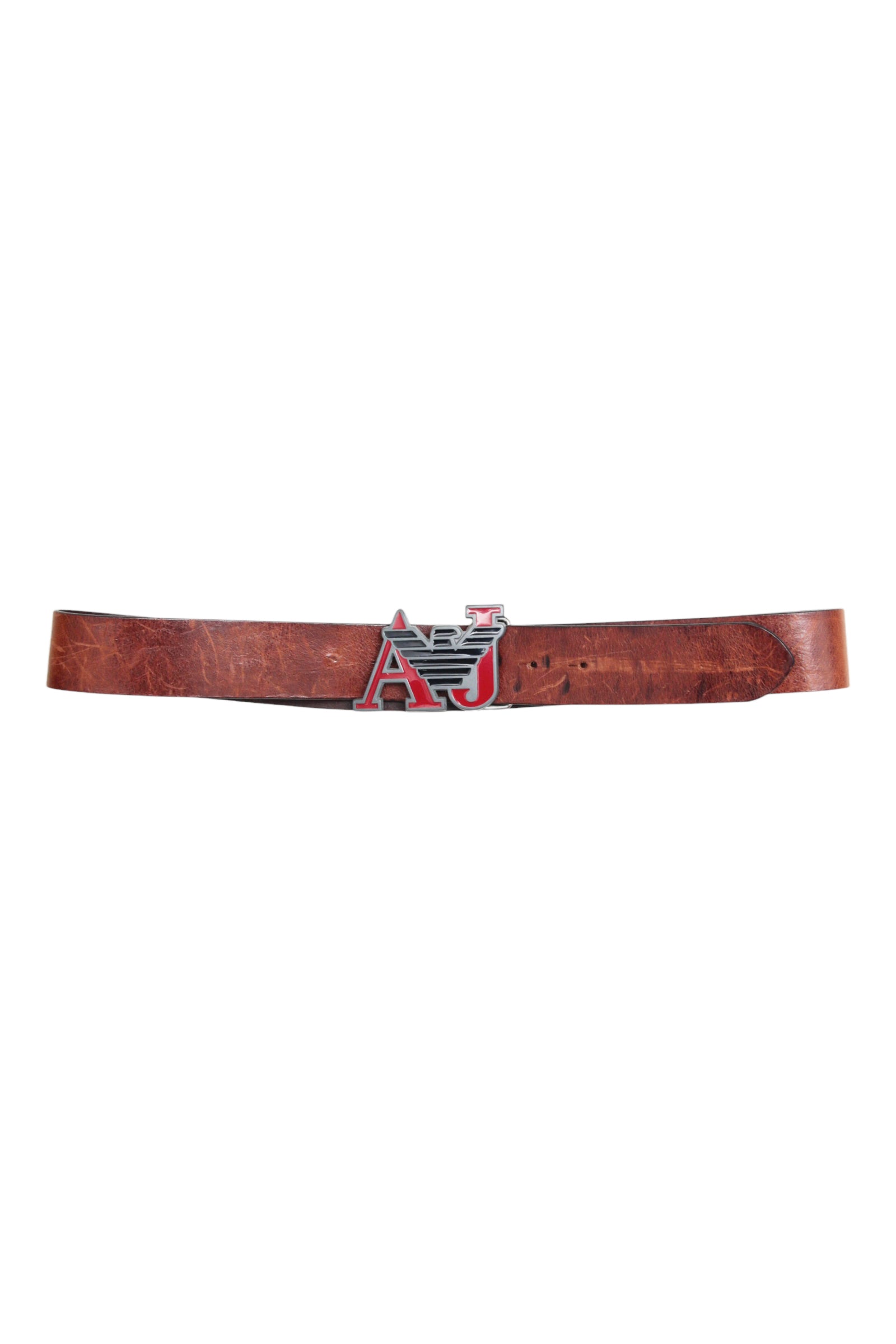 ARMANI JEANS METAL LOGO BELT