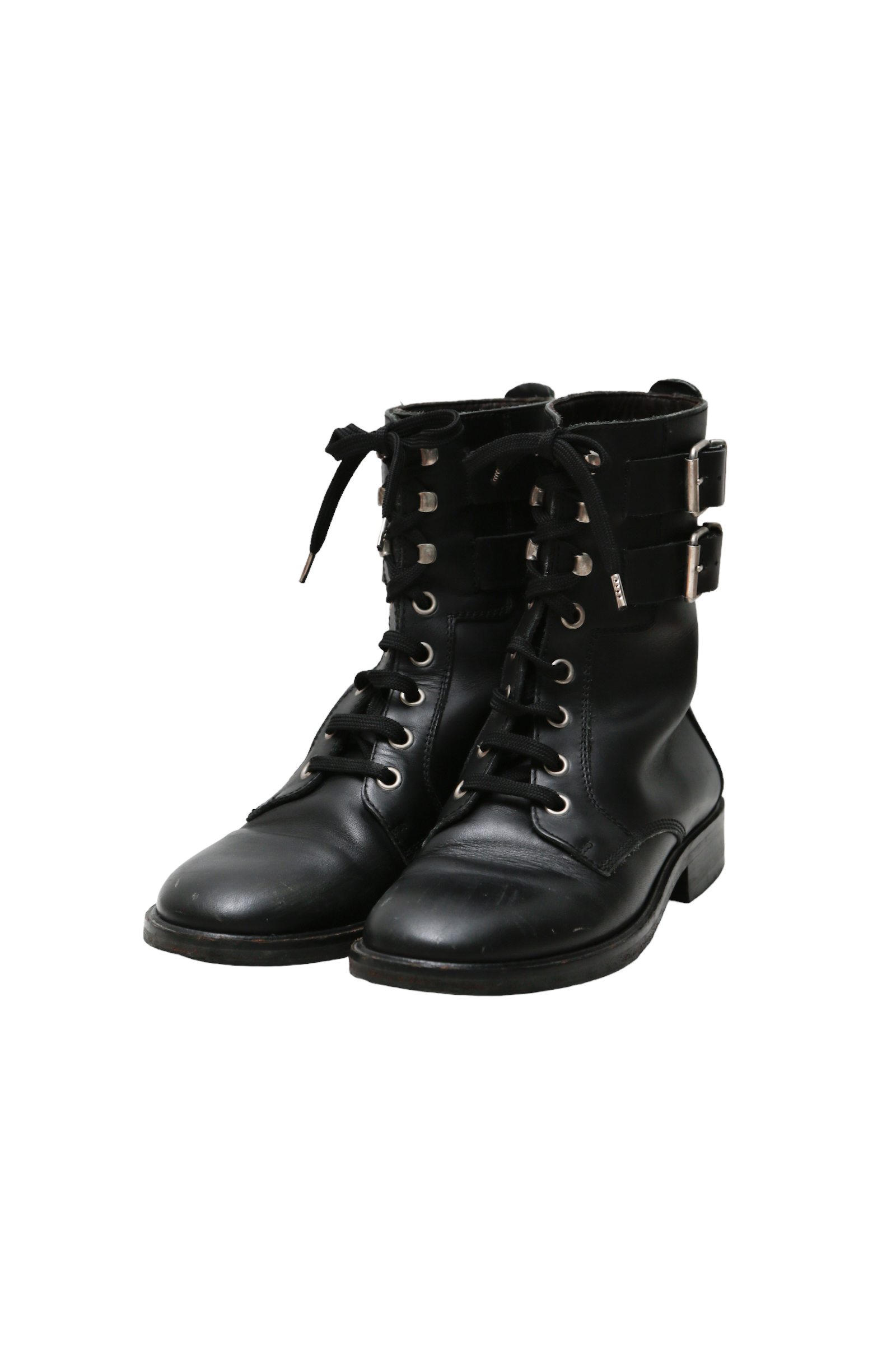 2007AW RAF SIMONS LACE UP LEATHER BOOTS