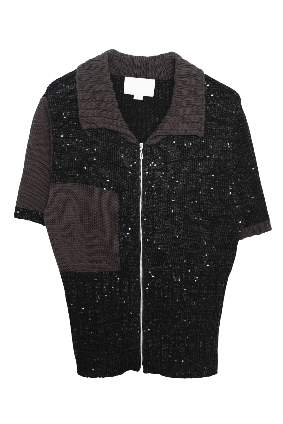 ORIMI GLITTER KNIT POLO - トップス