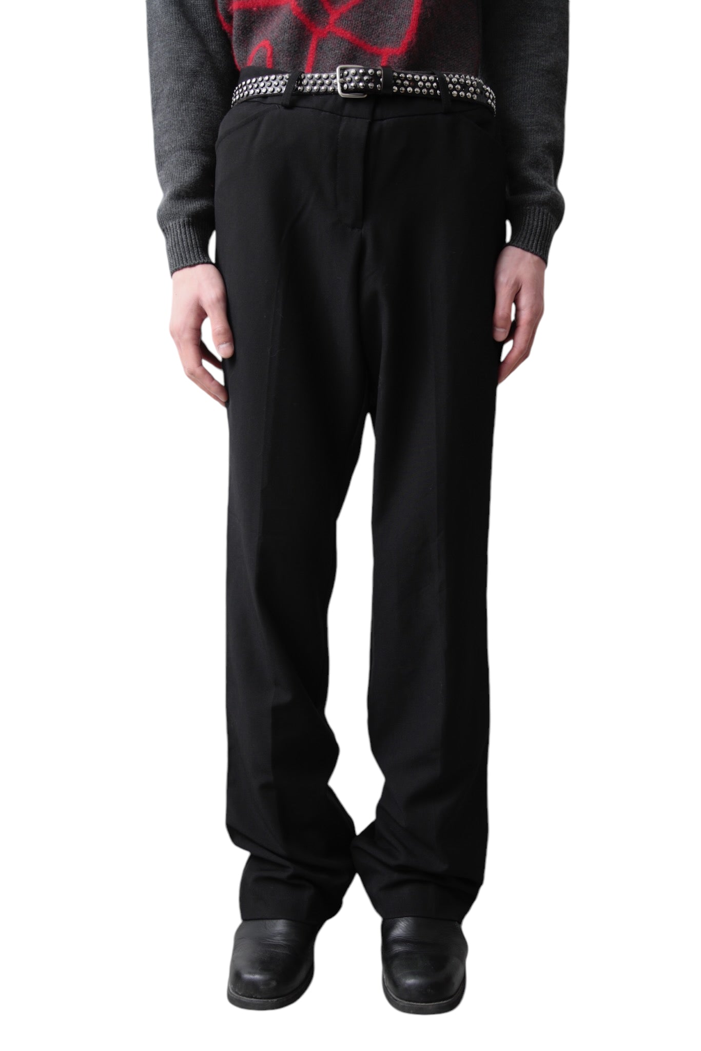 BLACK FLARE SLACKS