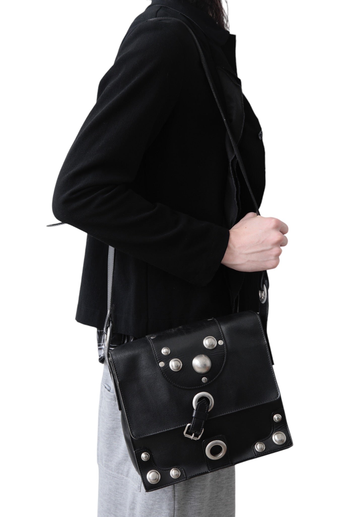 JEAN PAUL GAULTIER BIG STUDS SHOULDER BAG