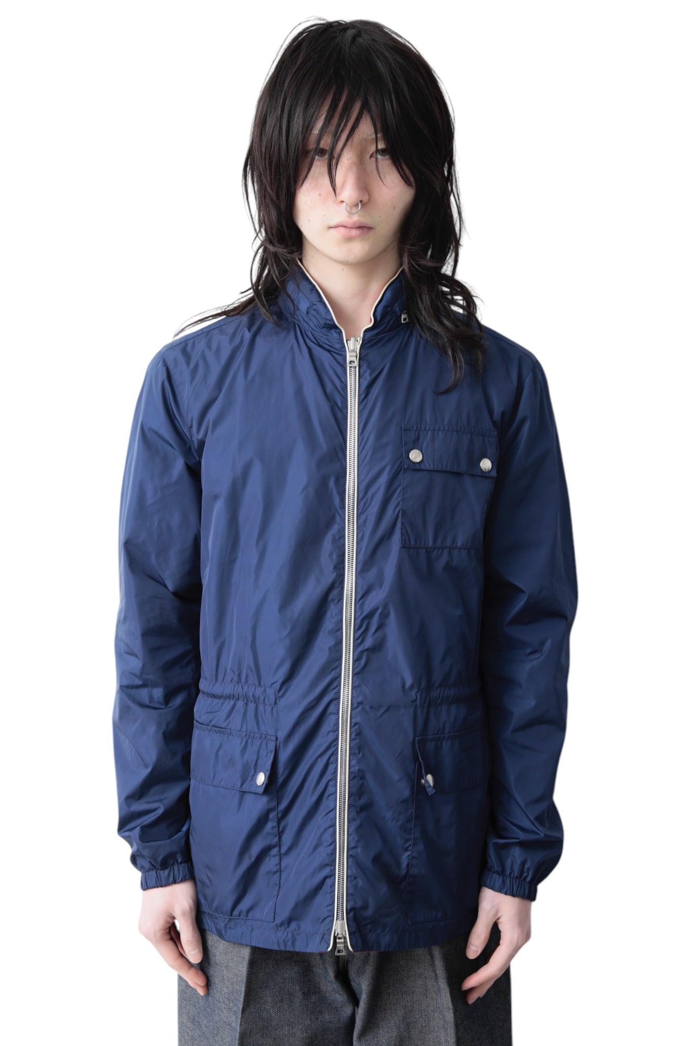 PRADA REVERSIBLE ZIP UP NYLON BLOUSON