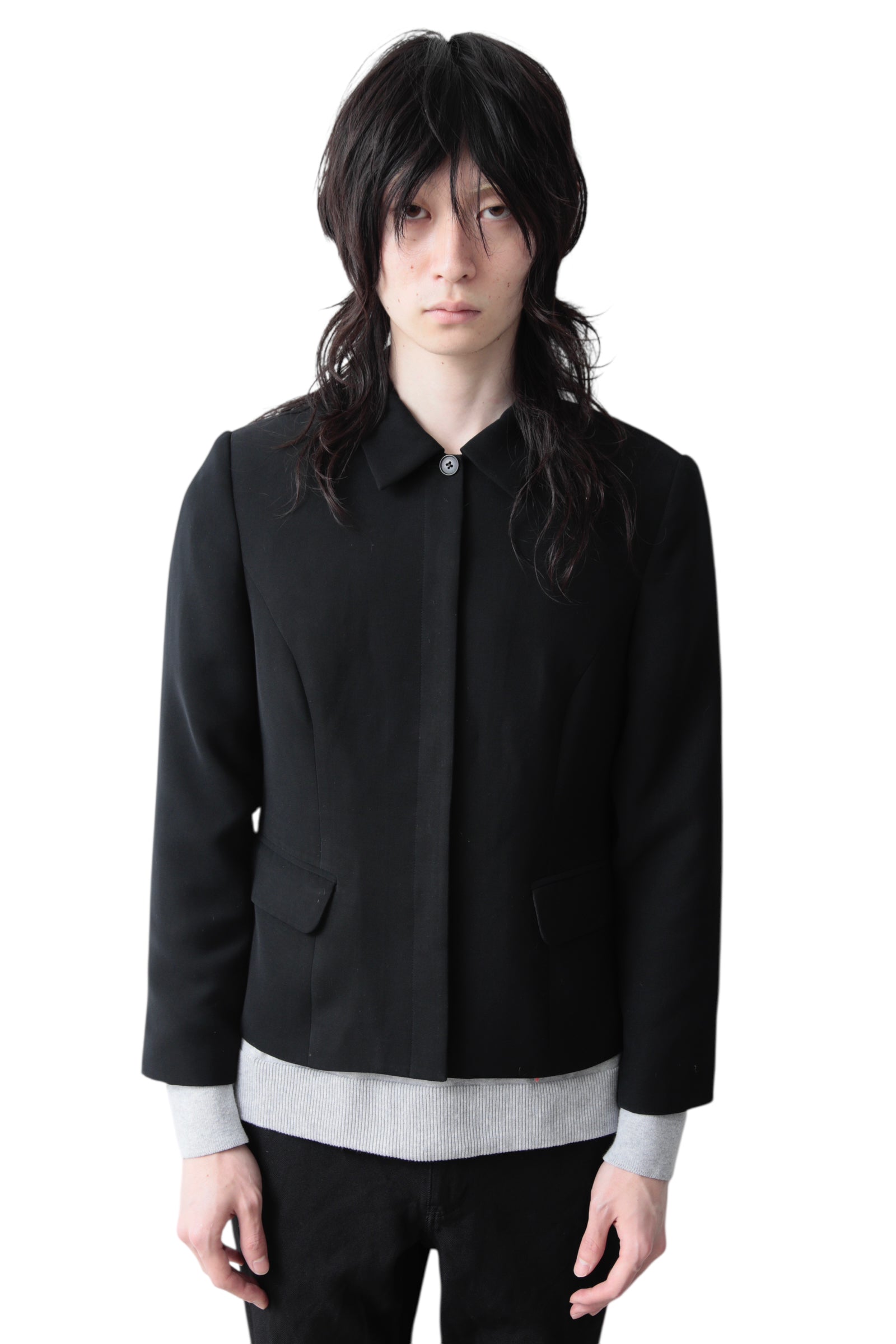 FLY FRONT BOXY BLOUSON