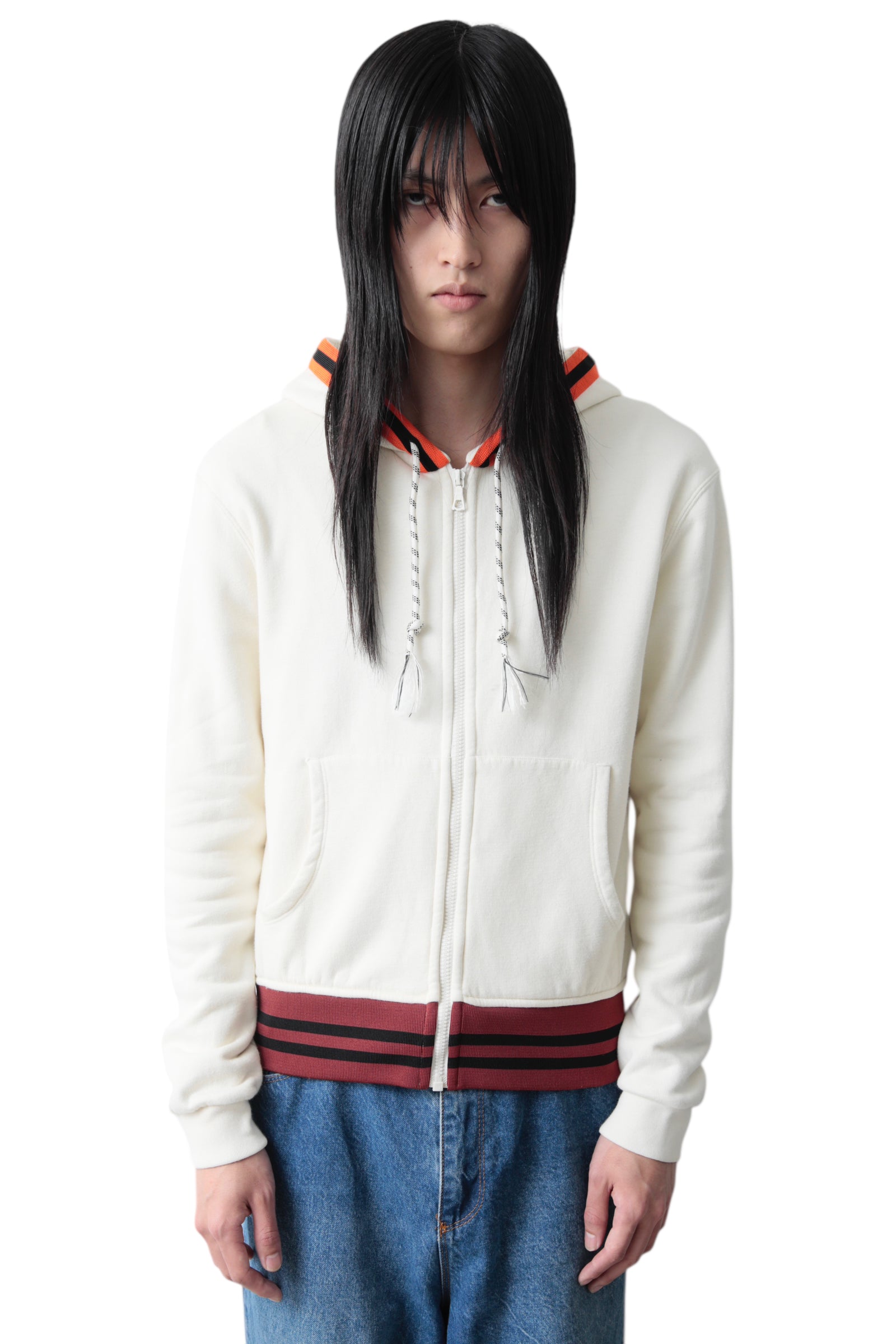 RAF SIMONS SWITCHING ZIP UP HOODIE
