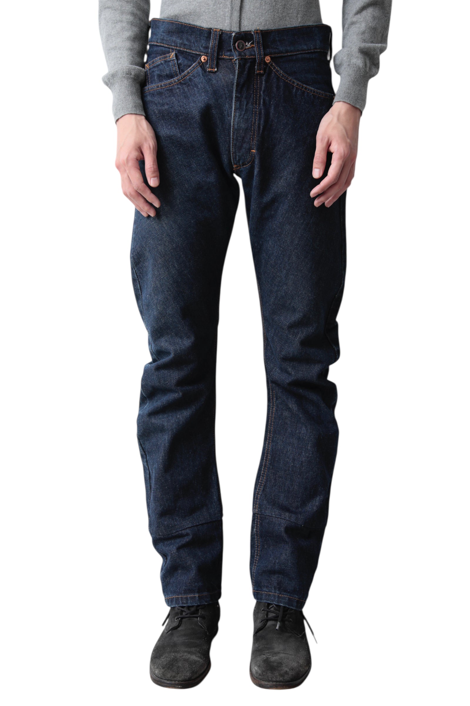 ANDREW MACKENZIE BACK GRAPHIC STRAIGHT DENIM PANTS