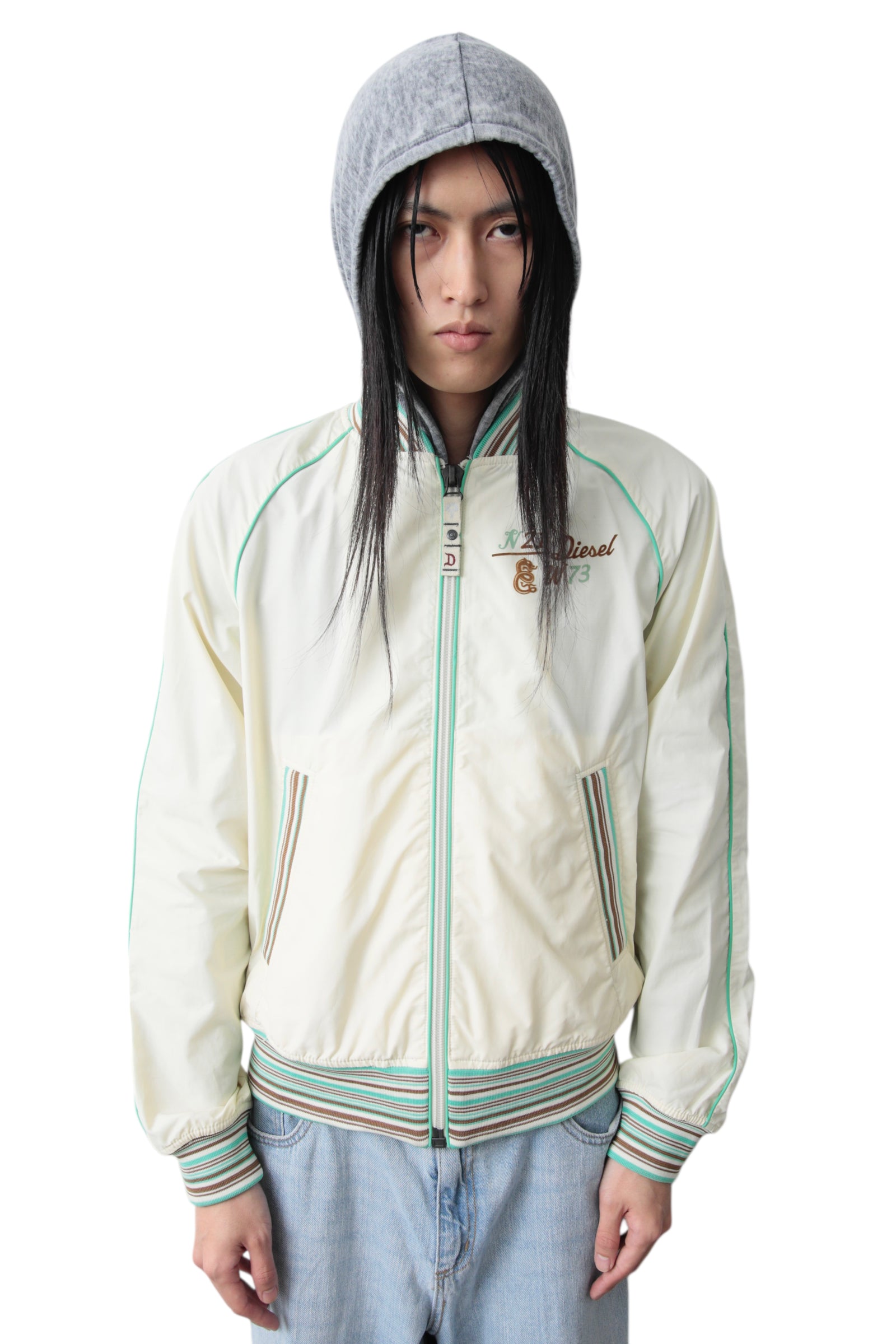 EARLY 2000s DIESEL MULTI COLOR TRACK JACKET