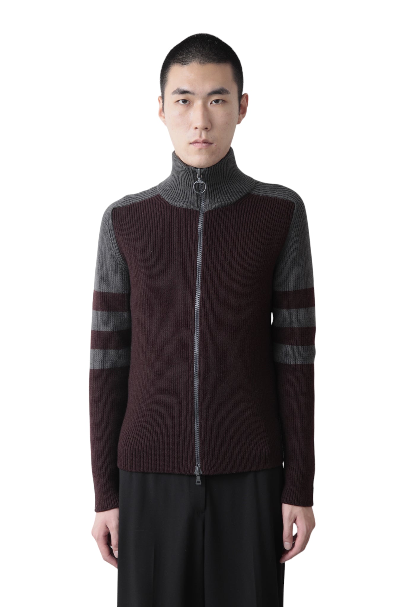 PRADA SPORT BI COLOR DRIVERS KNIT BLOUSON