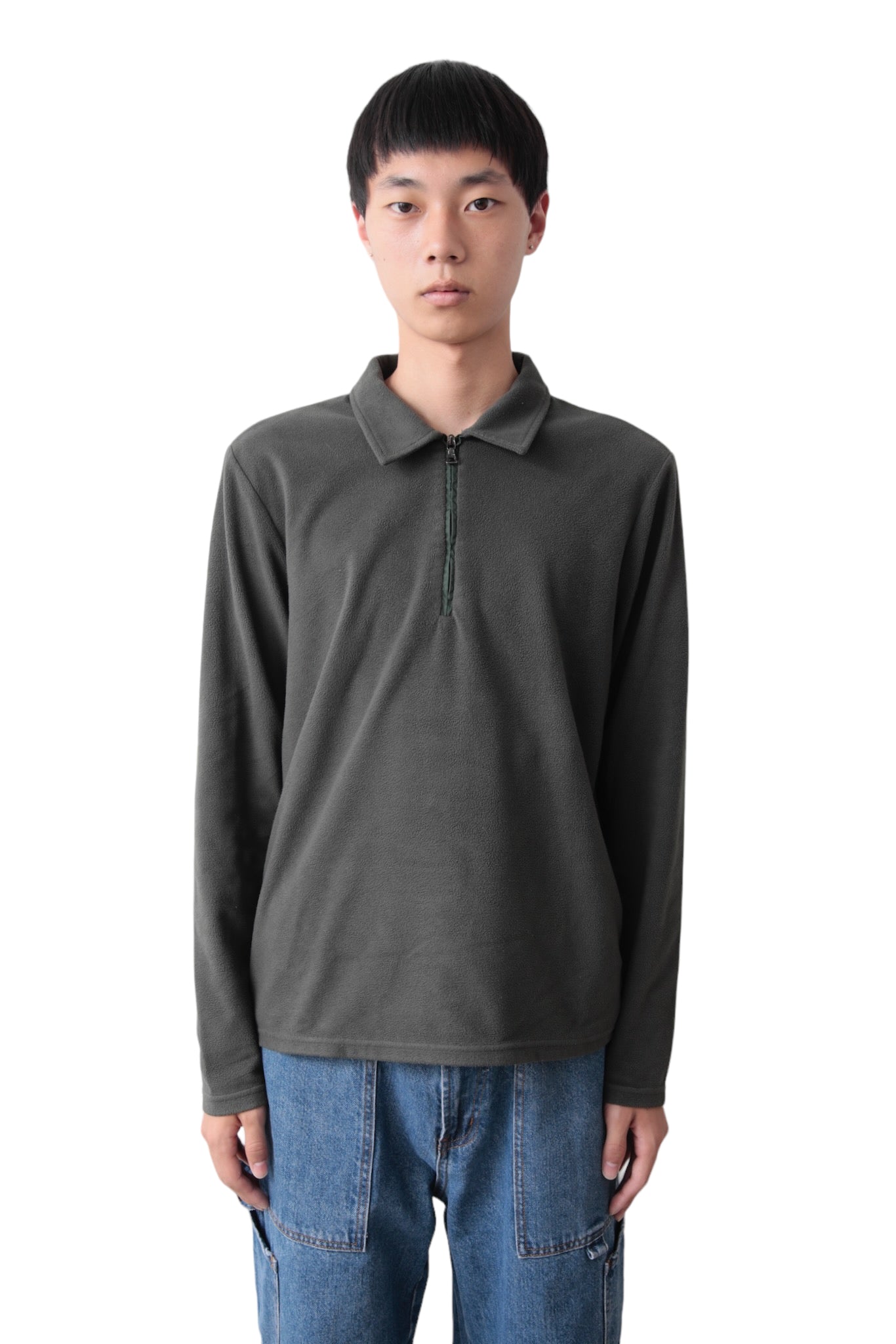 PRADA SPORT HALF ZIP FLEESE TOP