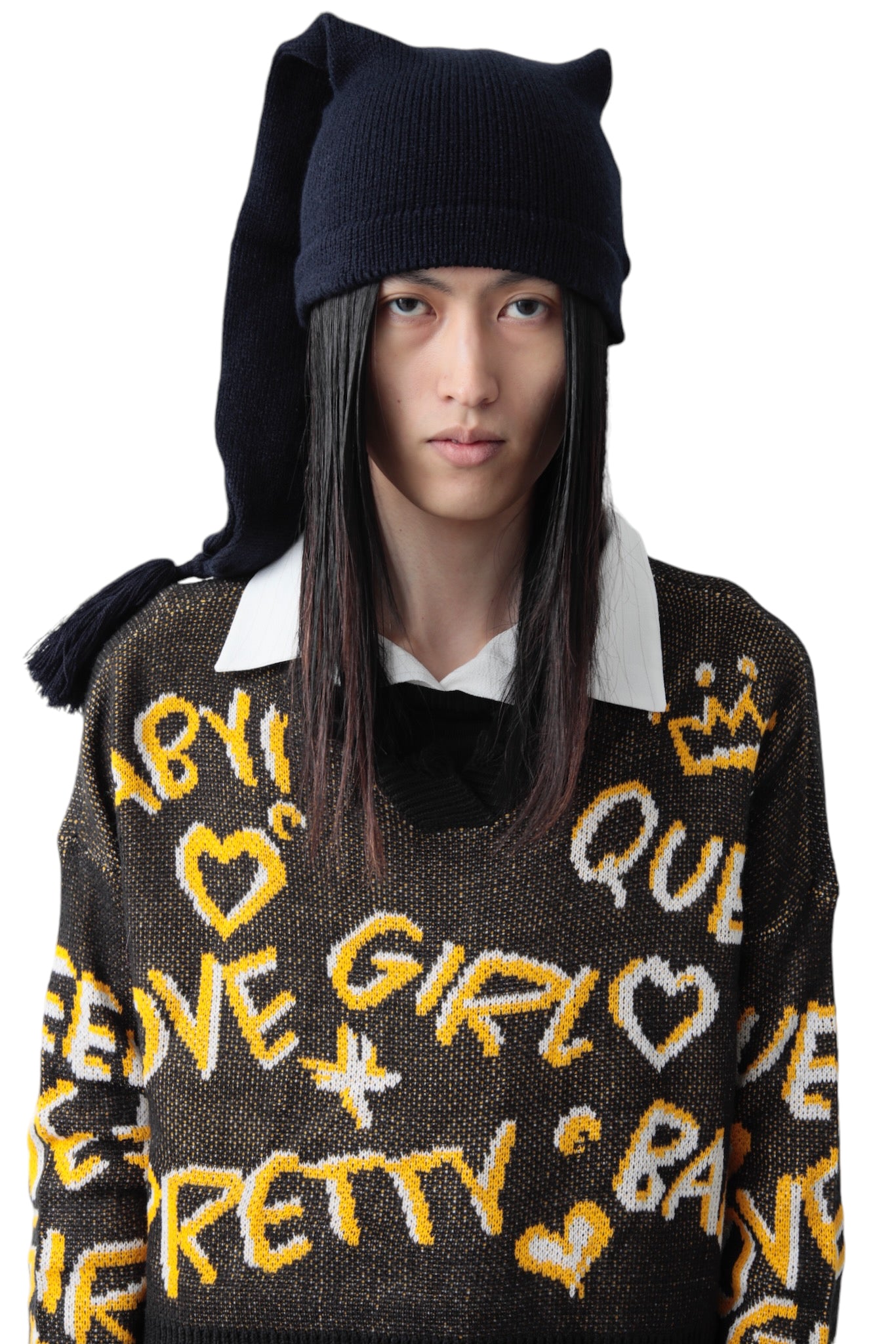 COMME DES GARCONS SHIRT BOY SLEEP LONG KNIT BEANIE