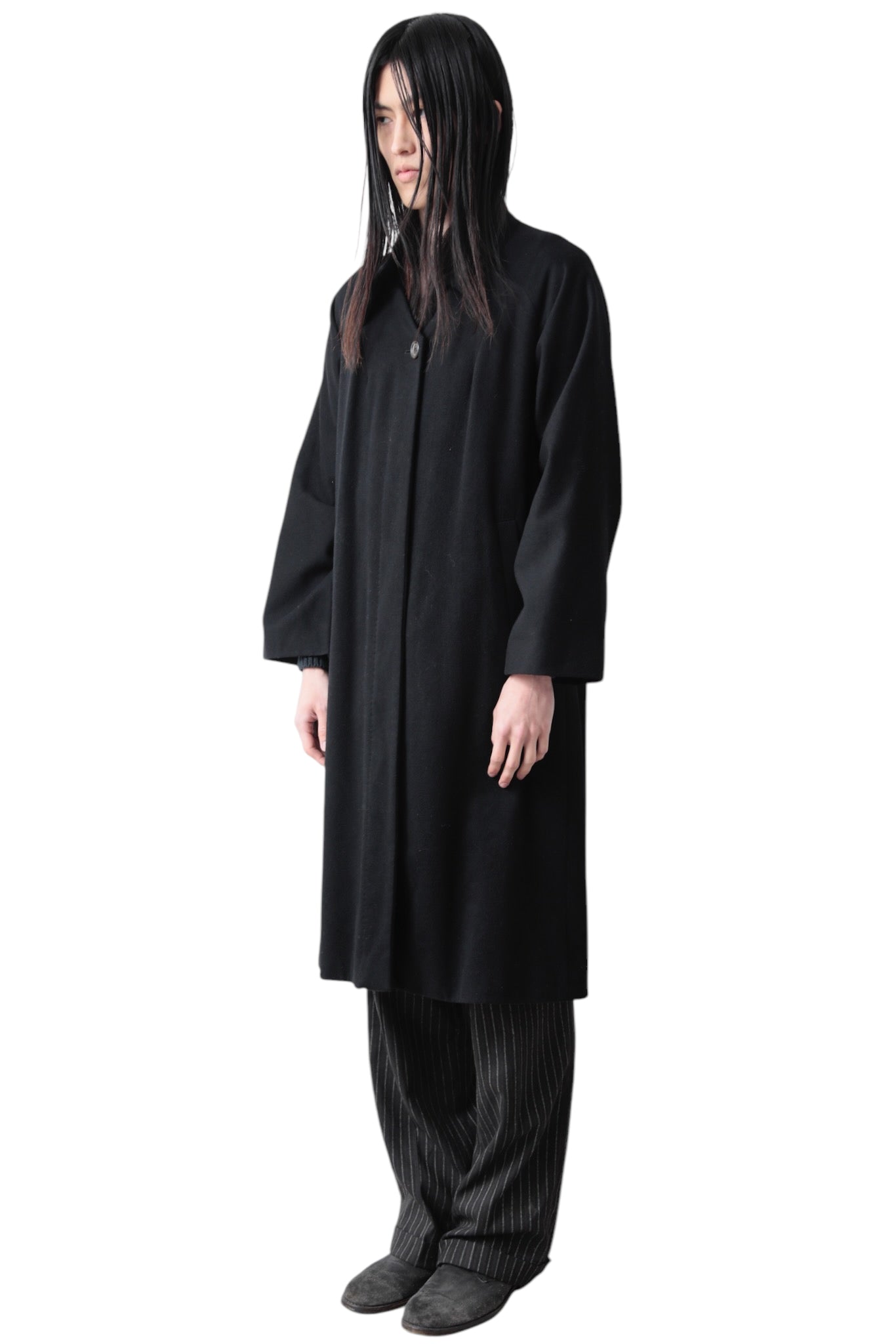 BERNHARD WILLHELM DEFORMATION COLLAR BUTTON UP COAT