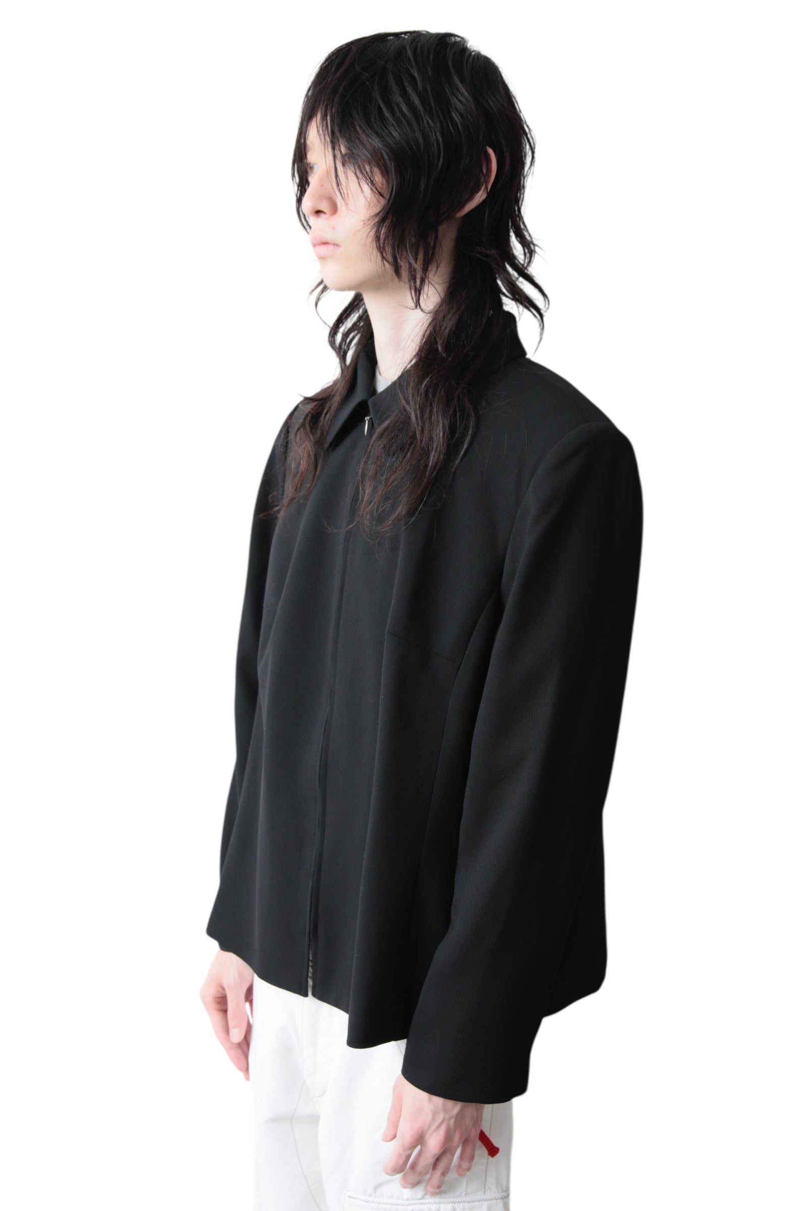 ZIP UP BOXY BLOUSE