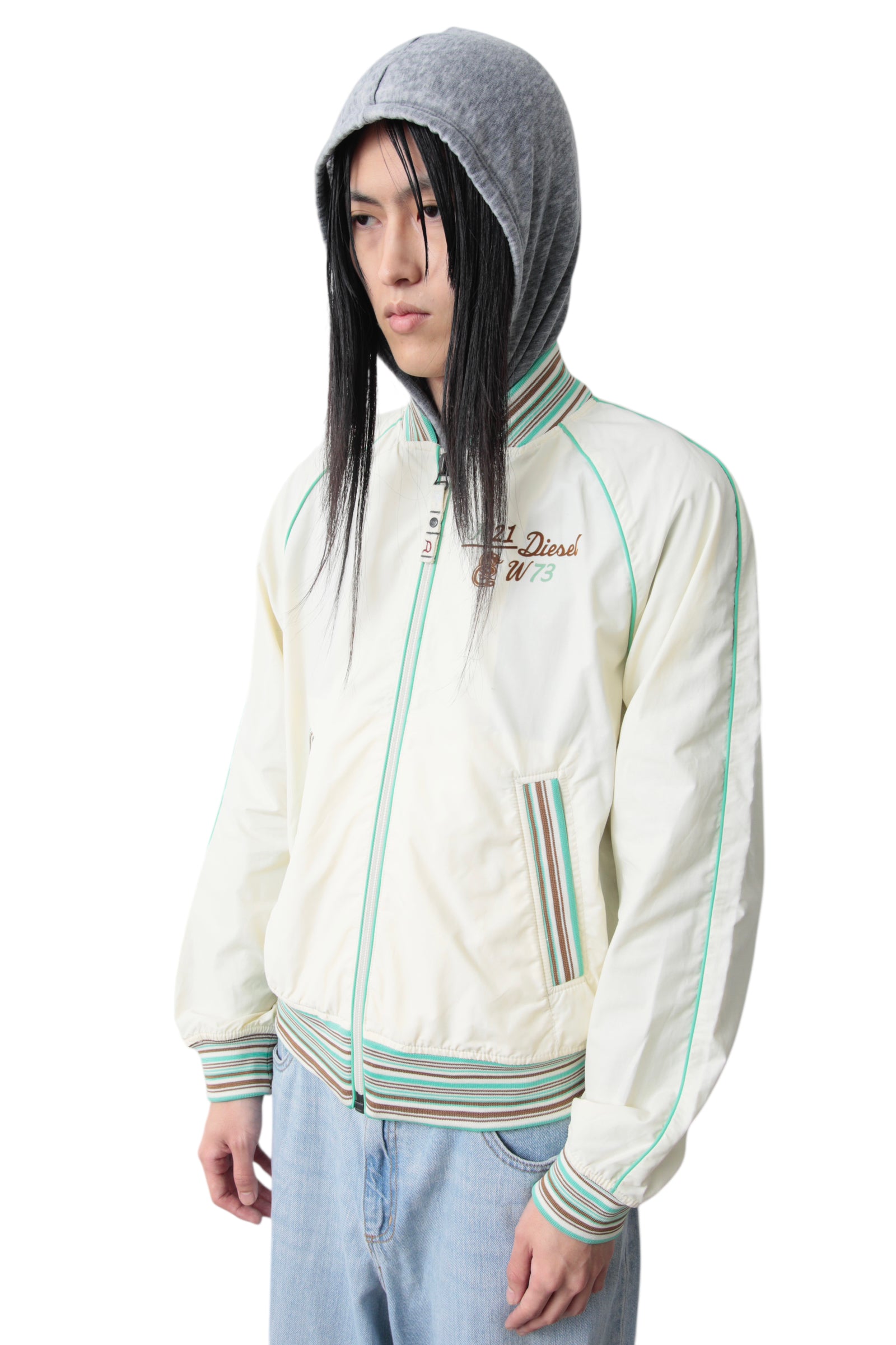 EARLY 2000s DIESEL MULTI COLOR TRACK JACKET