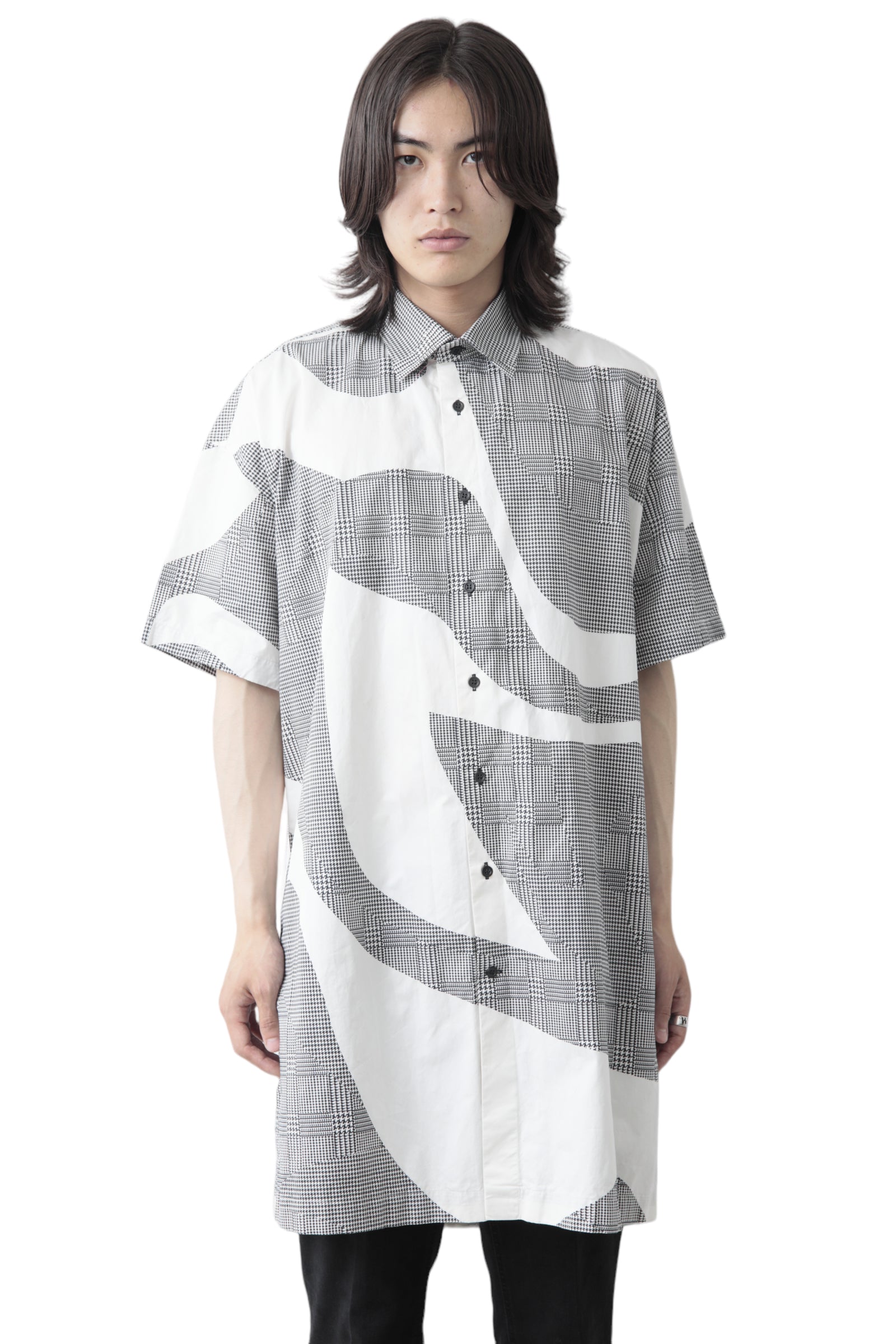 Alexander McQUEEN CRAZY PATTERNED OVER SIZED SHIRT