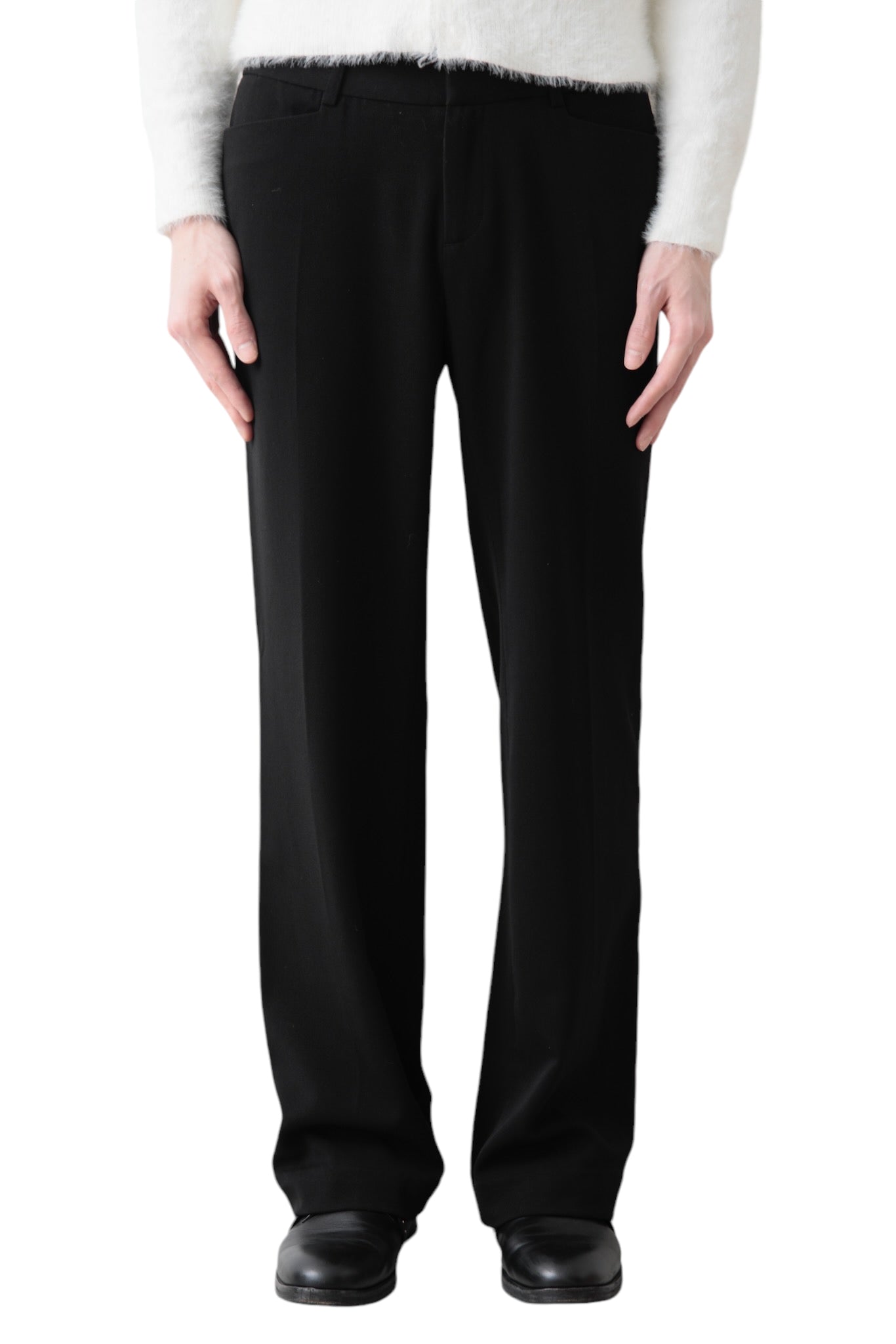 BLACK FLARE SLACKS