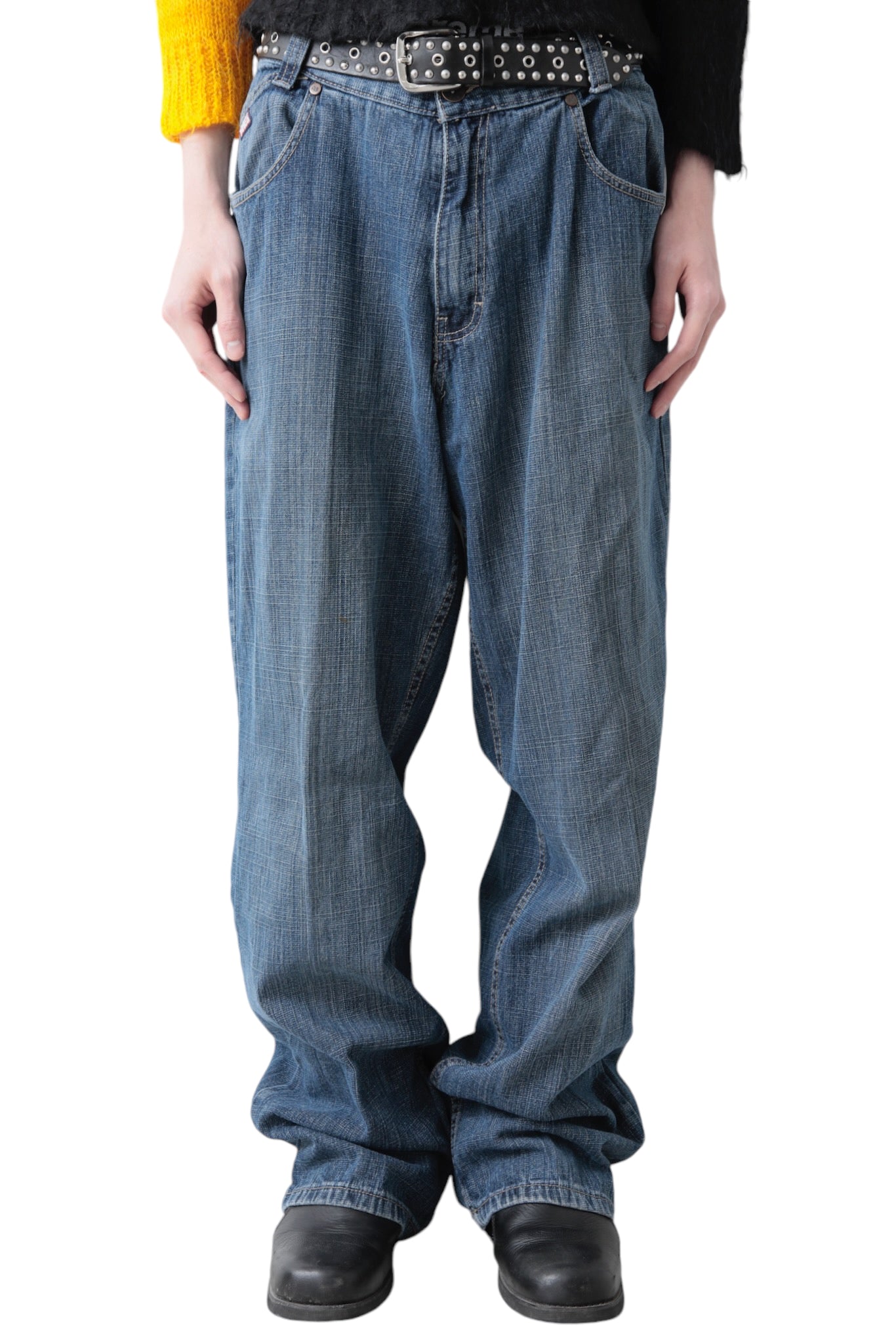 FADE BLUE BUGGY DENIM PANTS