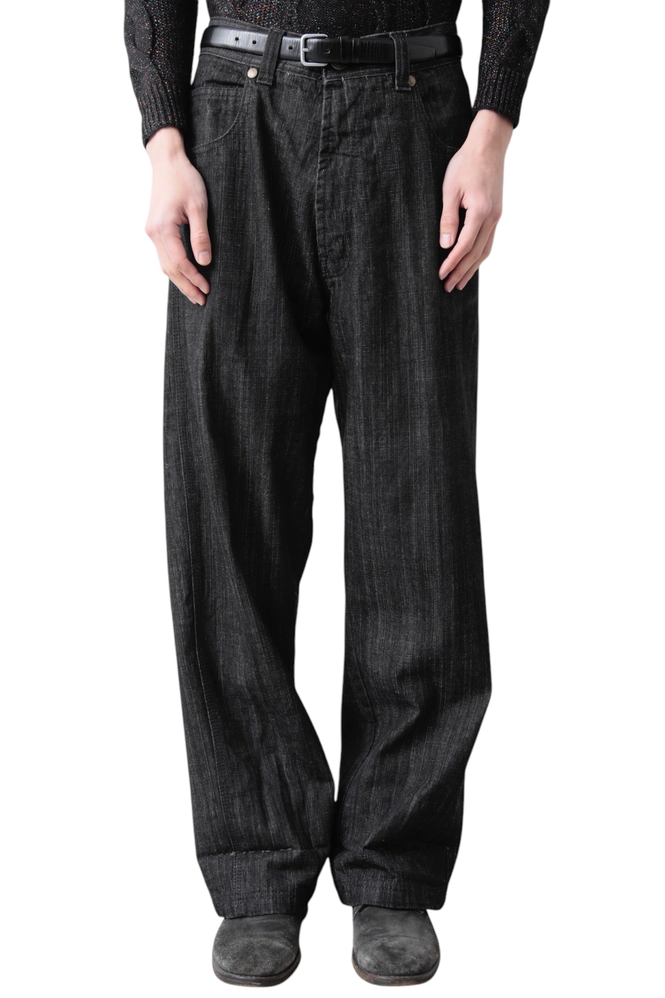 BLACK BAGGY DENIM PANTS