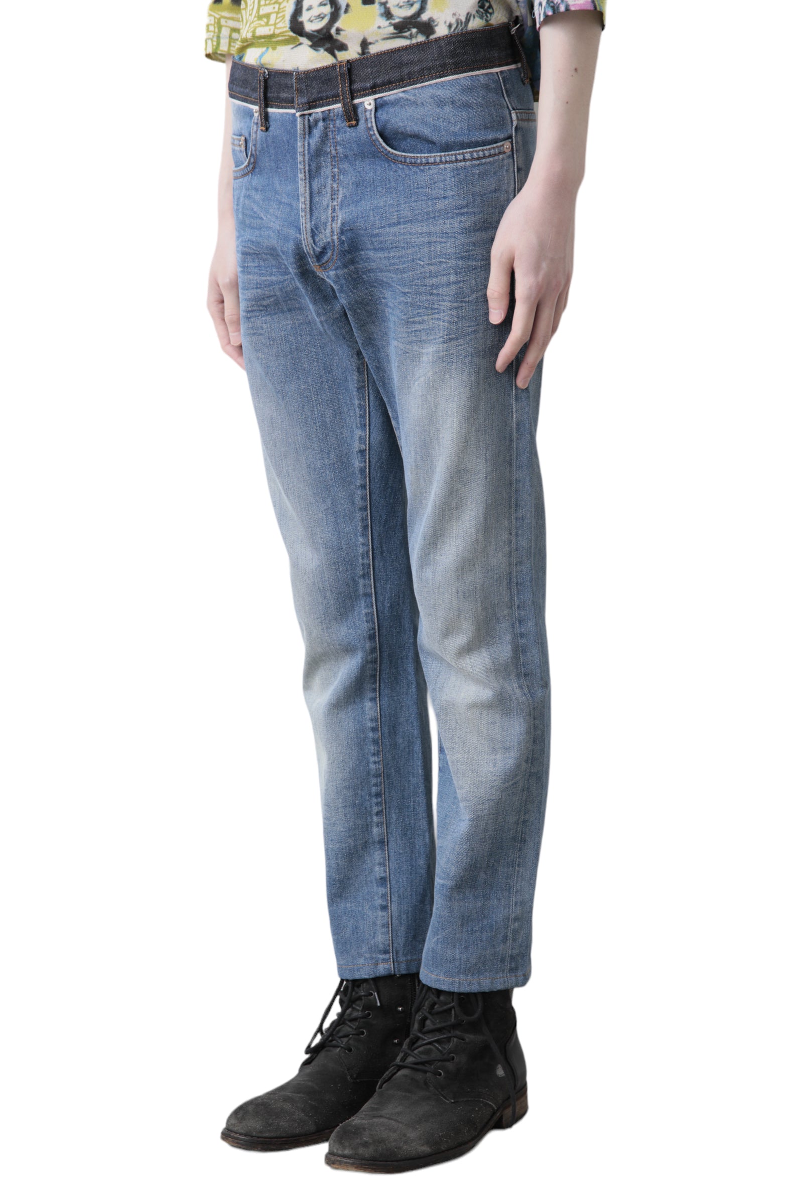 2010's DIOR HOMME BICOLOR DENIM PANTS