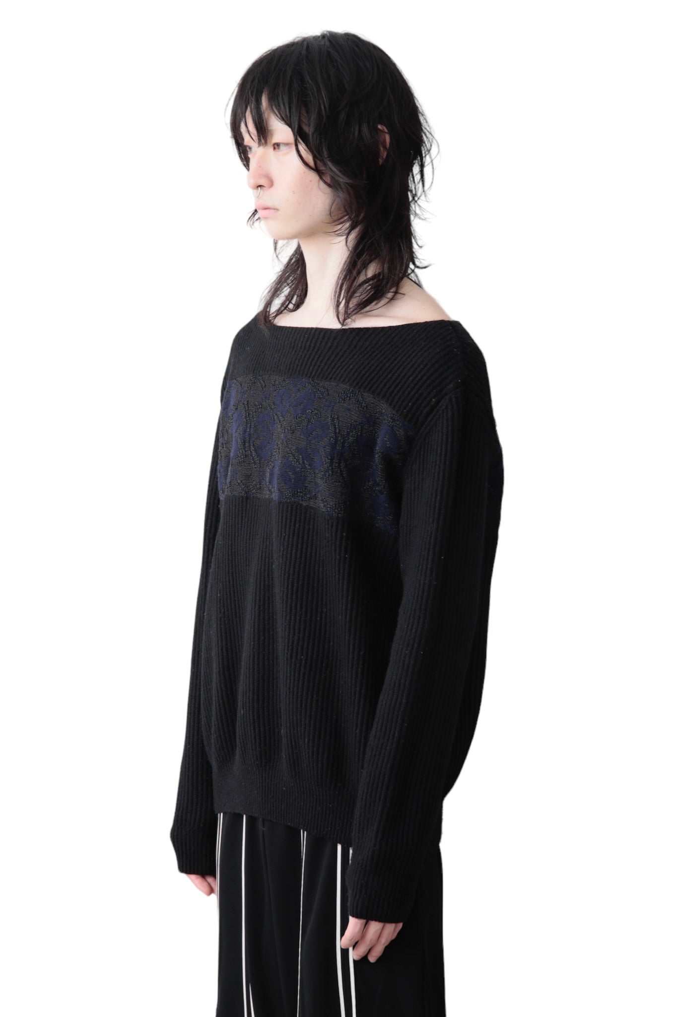 DRIES VAN NOTEN LOW GAGE BOAT NECK SWEATER