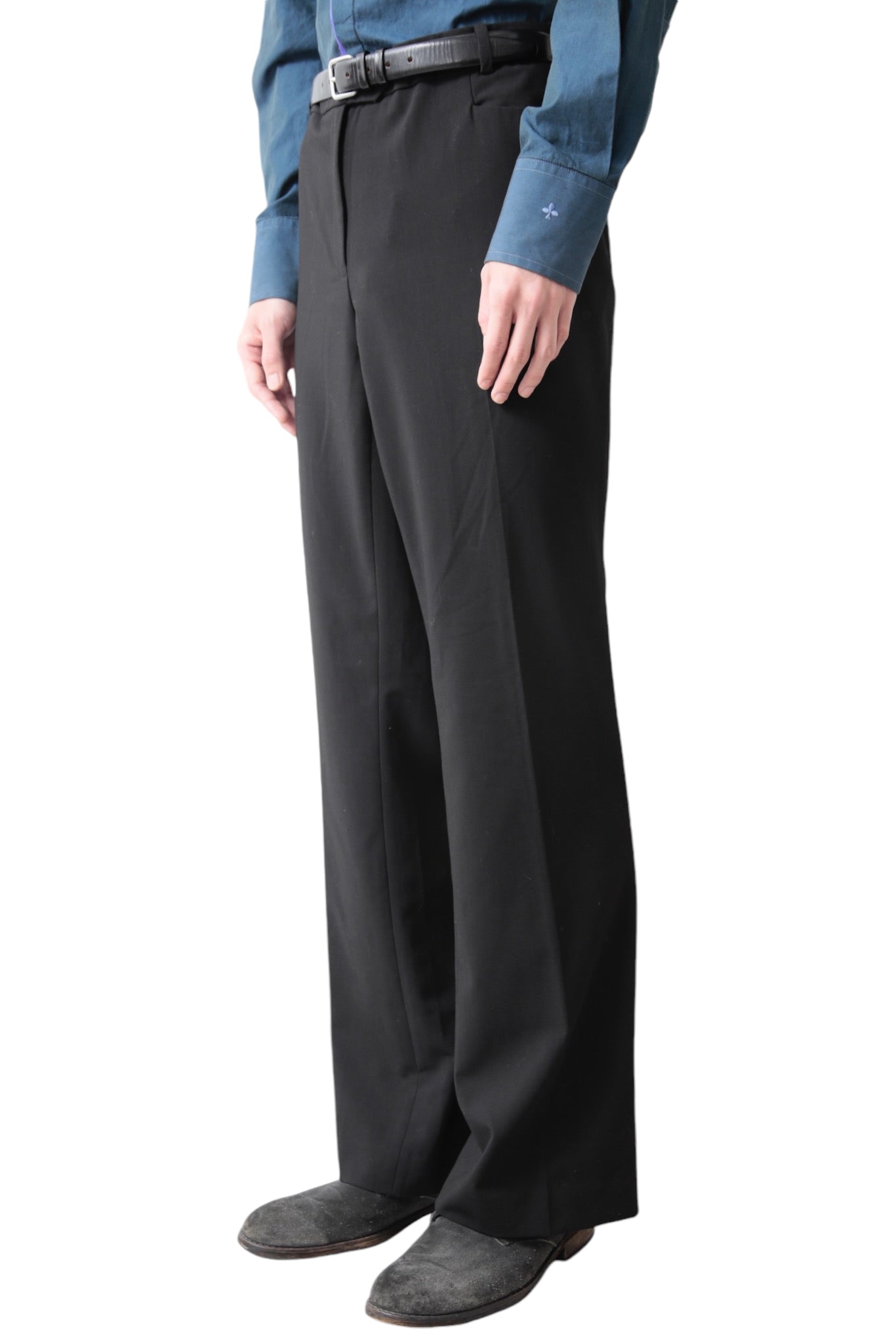 CALVIN KLEIN BLACK FLARE SLACKS