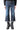 MARITHE + FRANCOIS GIRBAUD CROPPED FRINGE DENIM PANTS