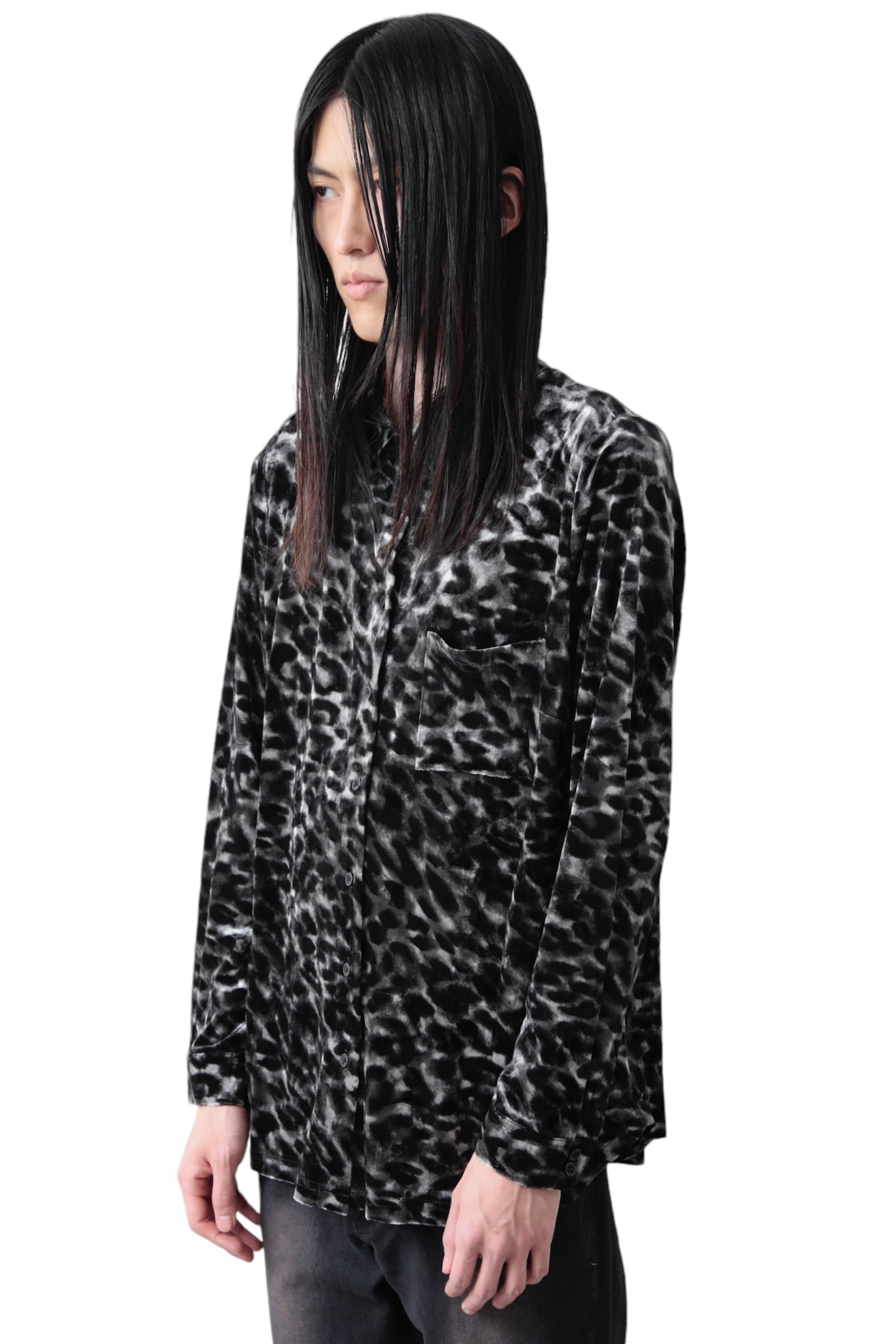 VELVET LEOPARD SHIRT