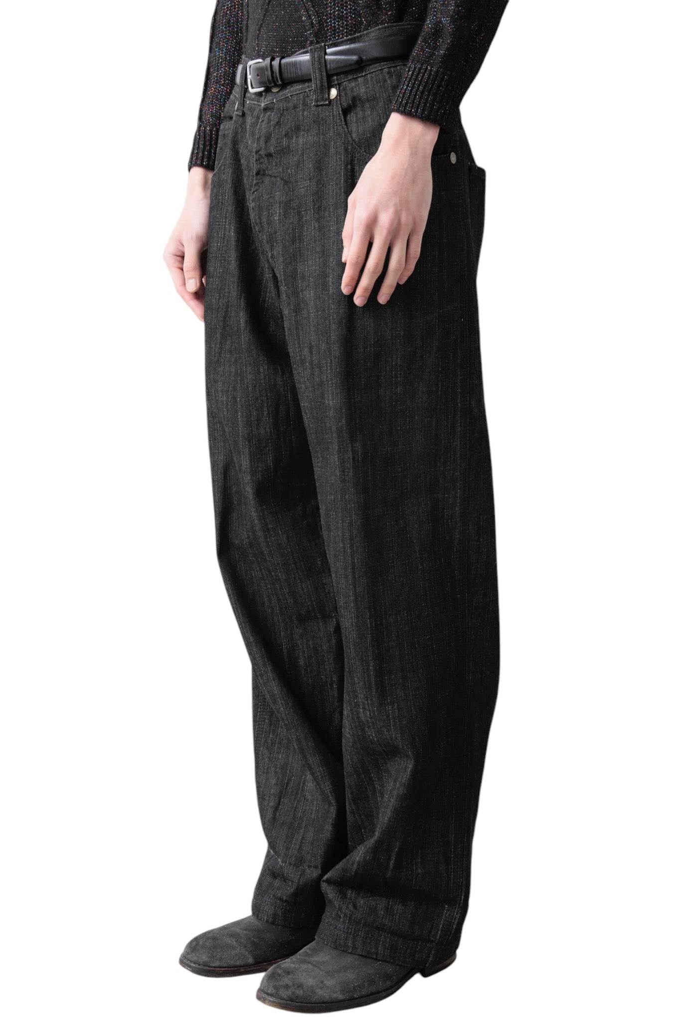 BLACK BAGGY DENIM PANTS