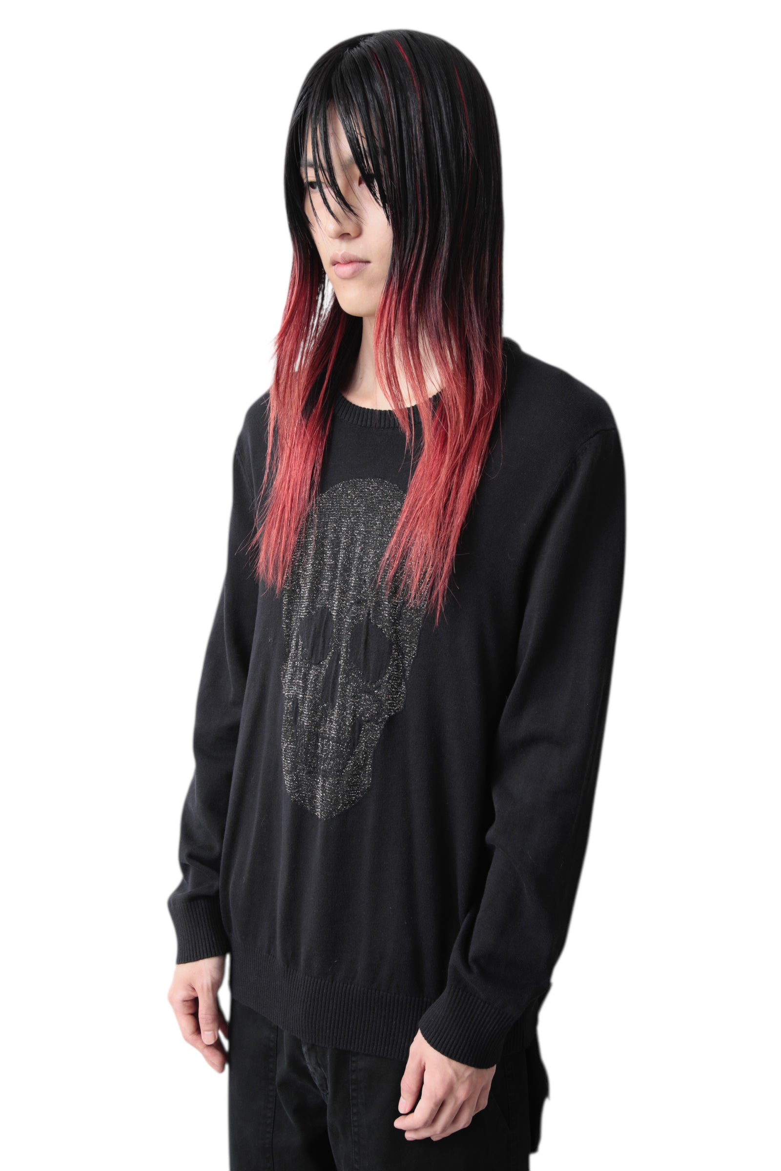 LAME SKULL GRAPHIC SWEATER
