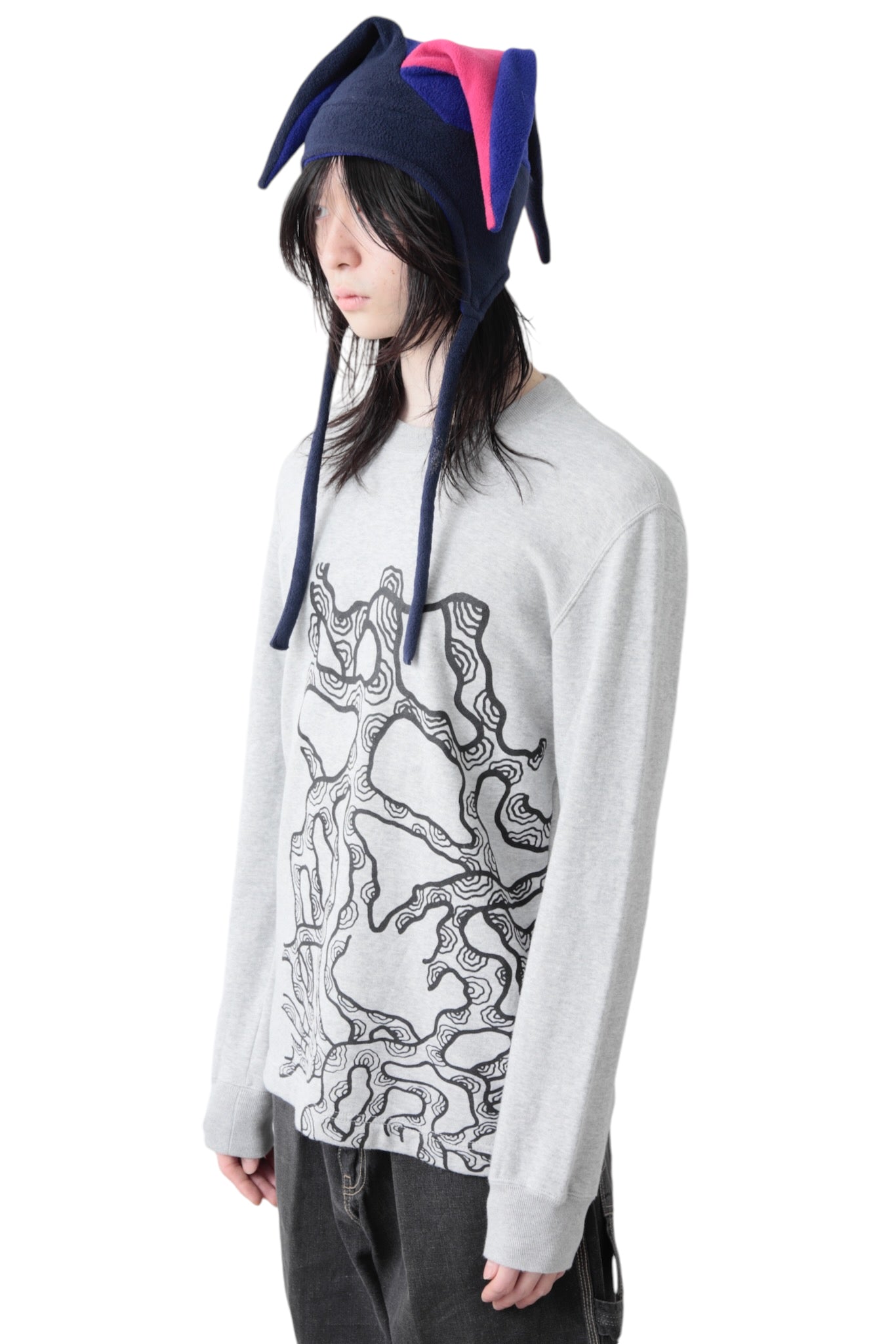 AD2014 COMME DES GARCONS HOMME DEUX GRAPHIC SWEAT TOP