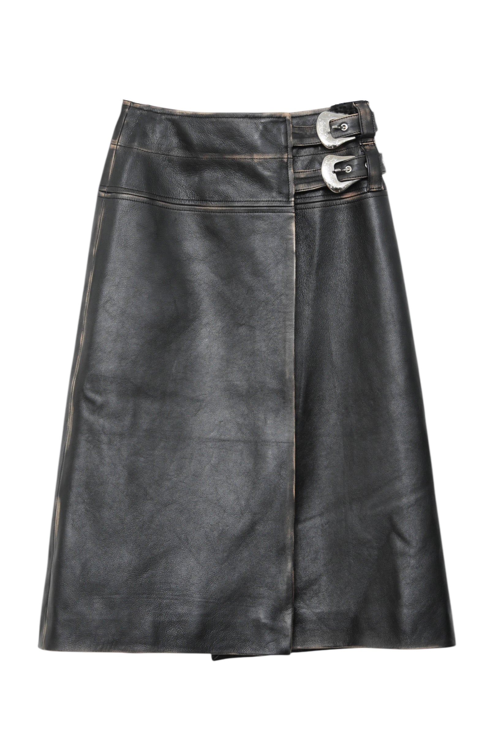 NAMACHEKO FLORA LEATHER SKIRT