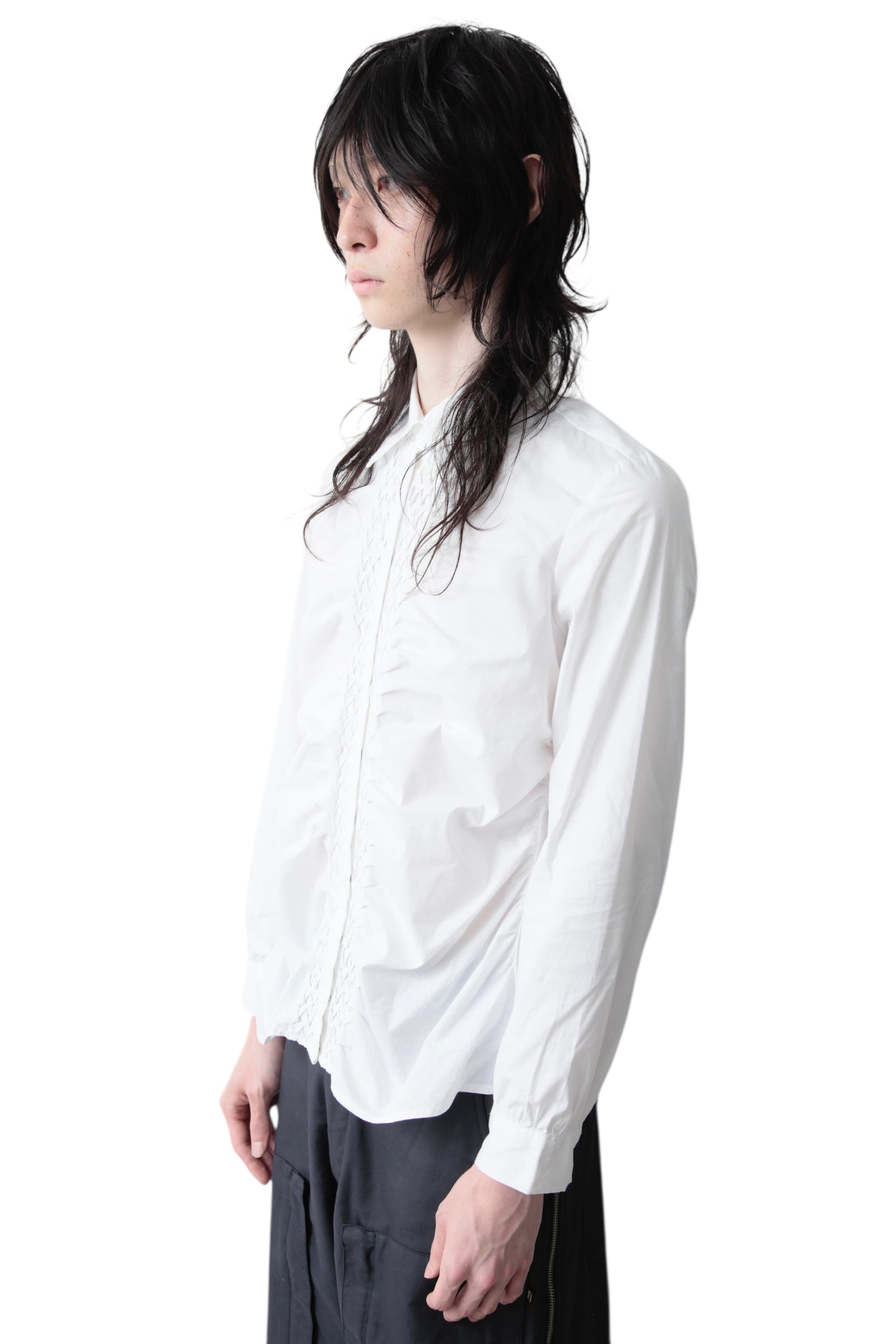 Braided Fly Front Shirt