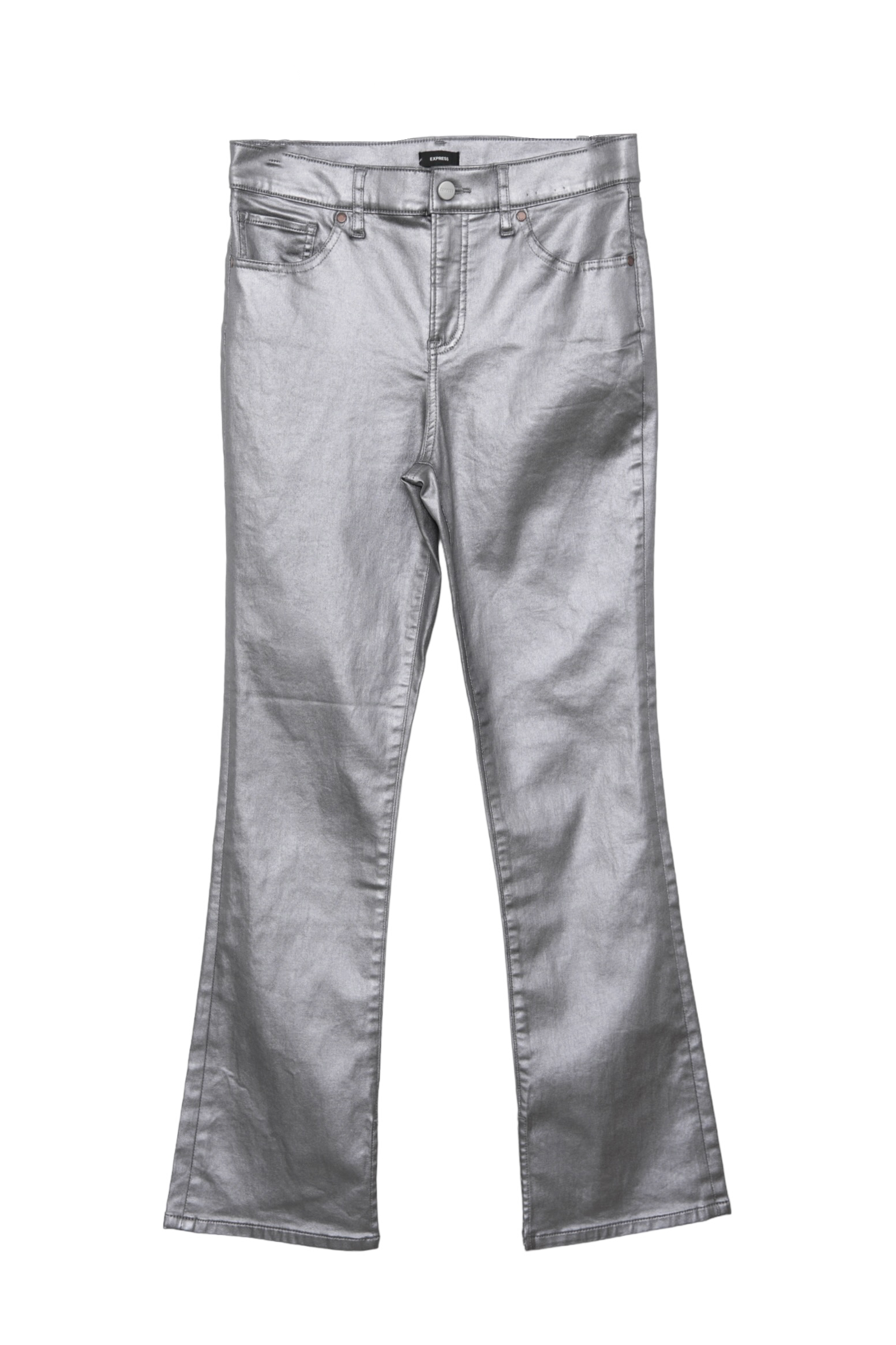 SILVER FLARE PANTS
