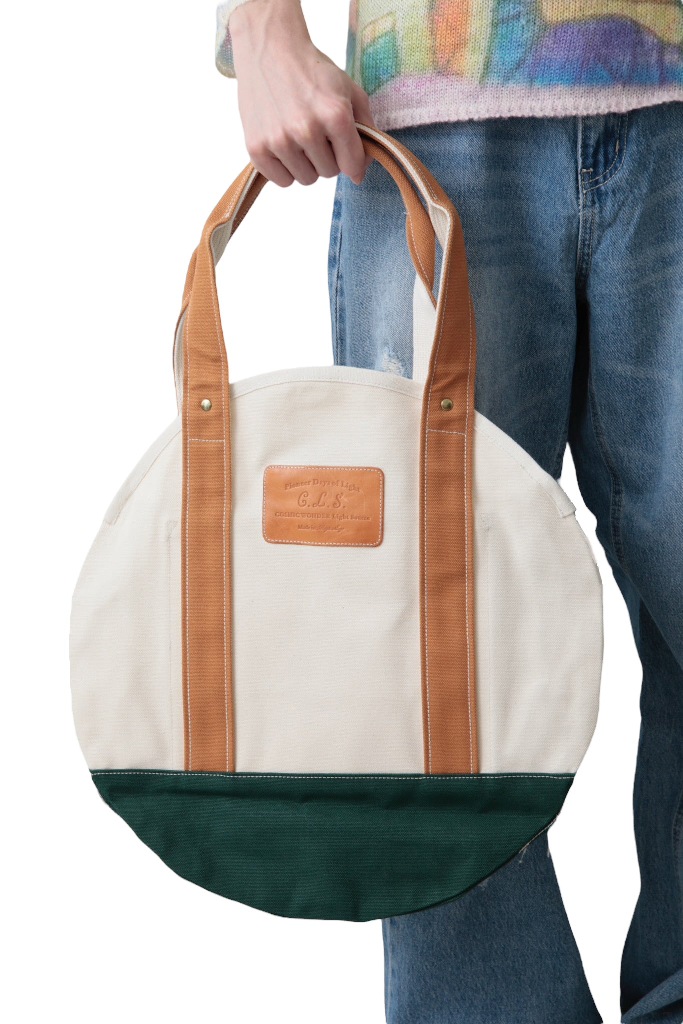 COSMIC WONDER CANVAS CIRCLE TOTE BAG