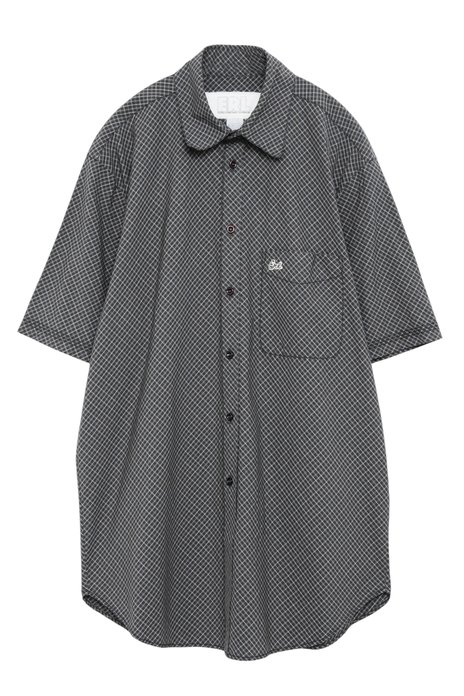 ERL MINI PLAID SHORT SLEEVE SHIRT
