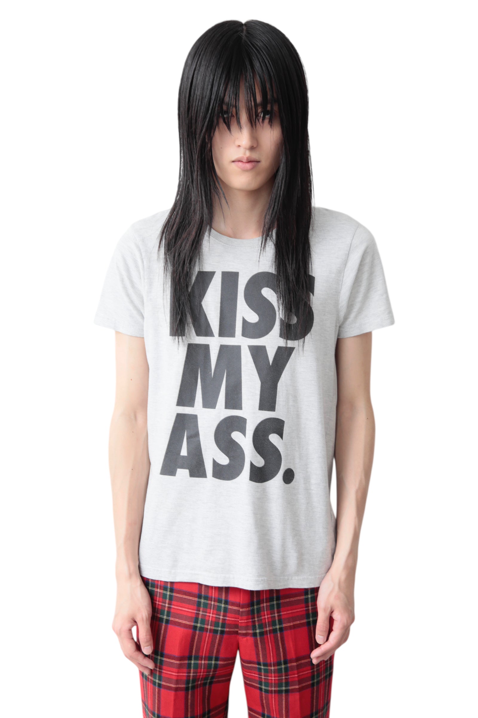 "KISS MY ASS." MESSAGE T-SHIRT