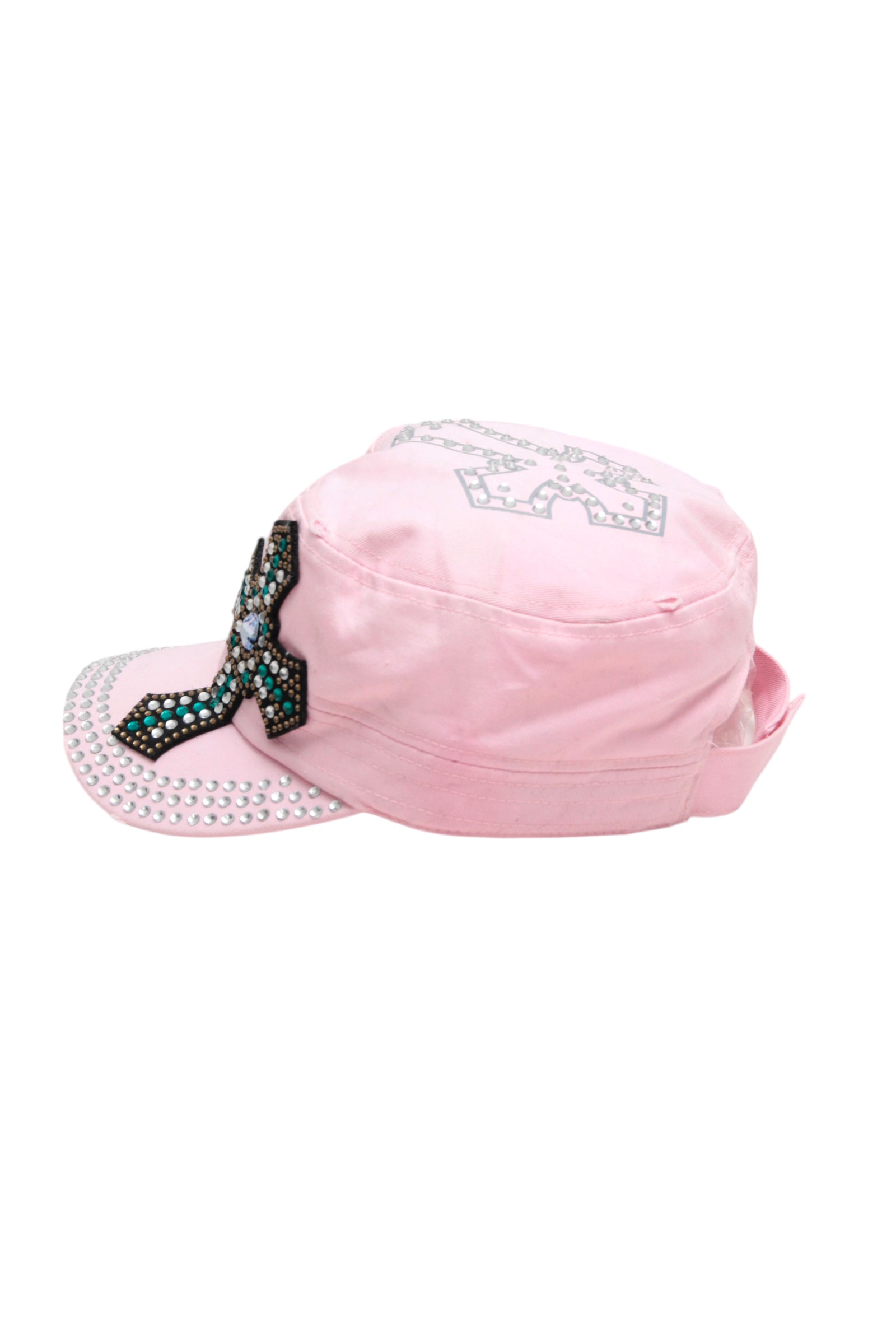RHINESTONE CROSS CASQUETTE