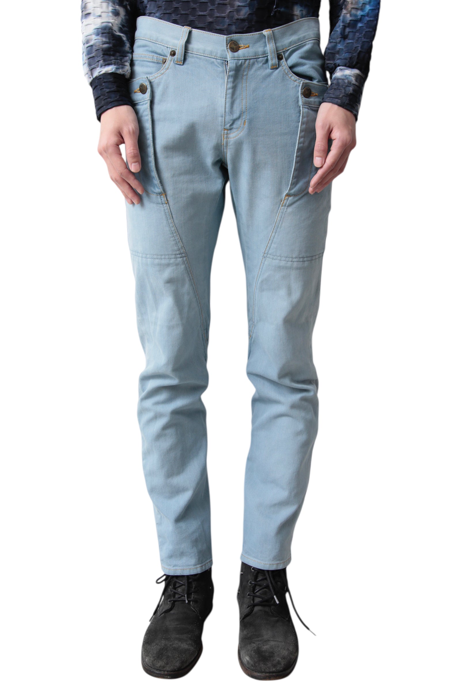 FINAL HOME WEST GIMMICK STRAIGHT DENIM PANTS