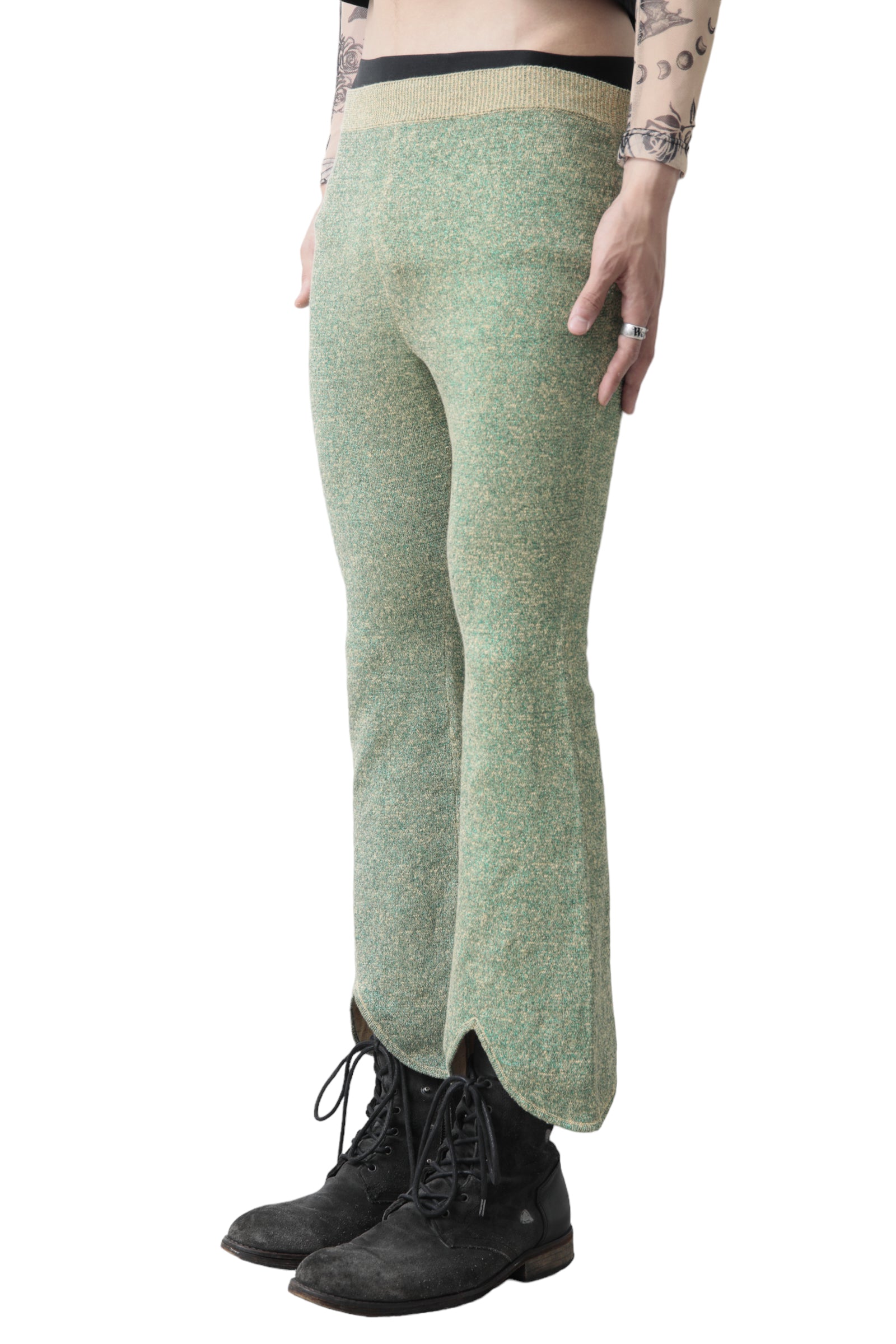 J.W ANDERSON GLITTER STRETCH PANTS