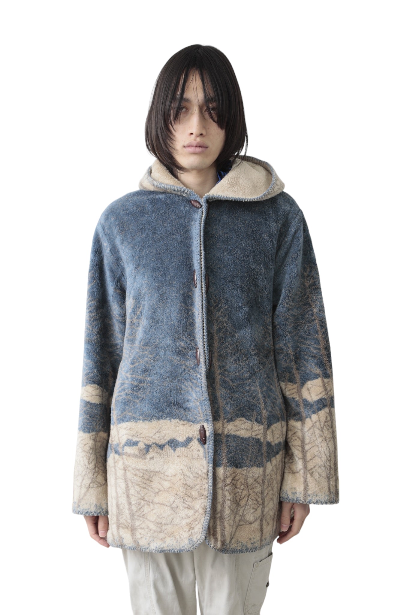 NORDIC BOA HOODED COAT