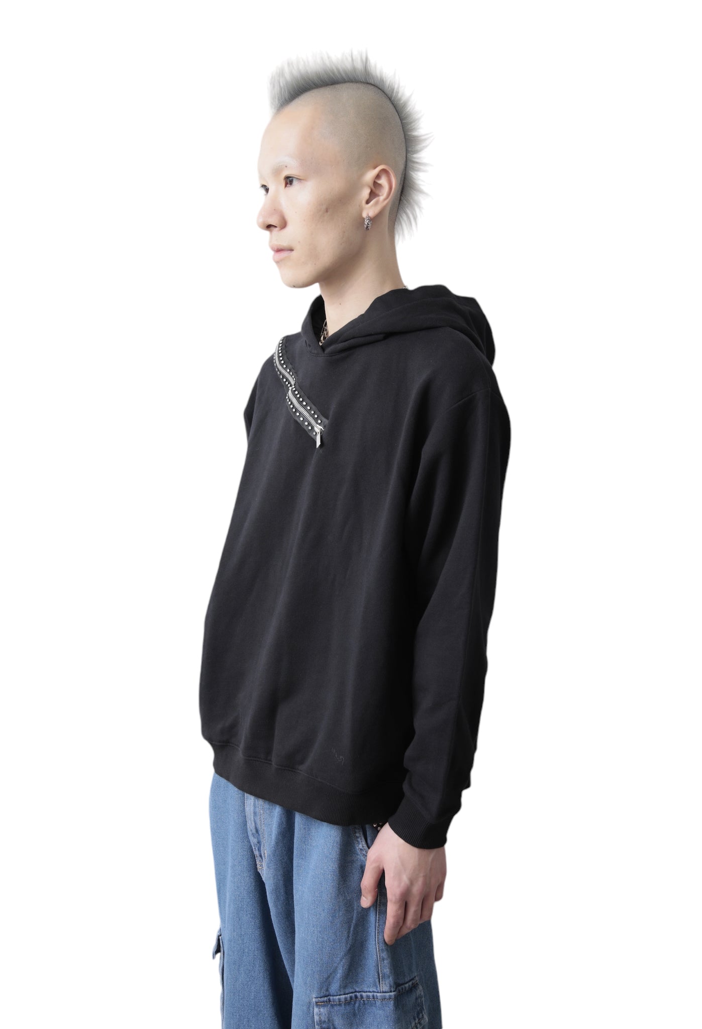 CHRISTOPHER KANE DECORATIVE ZIP HOODIE