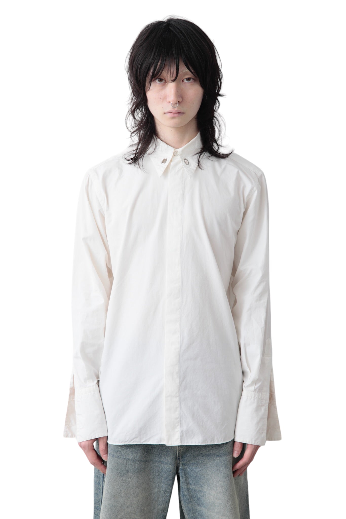 JEAN PAUL GAULTIER HOLE COLLAR CLASSIC SHIRT