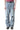 CRUSHED BLUE BAGGY DENIM PANTS