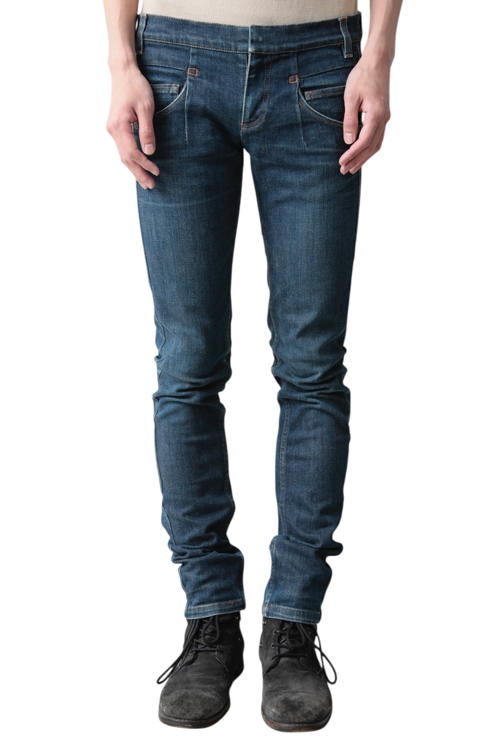MIU MIU INDIGO SLIM DENIM PANTS
