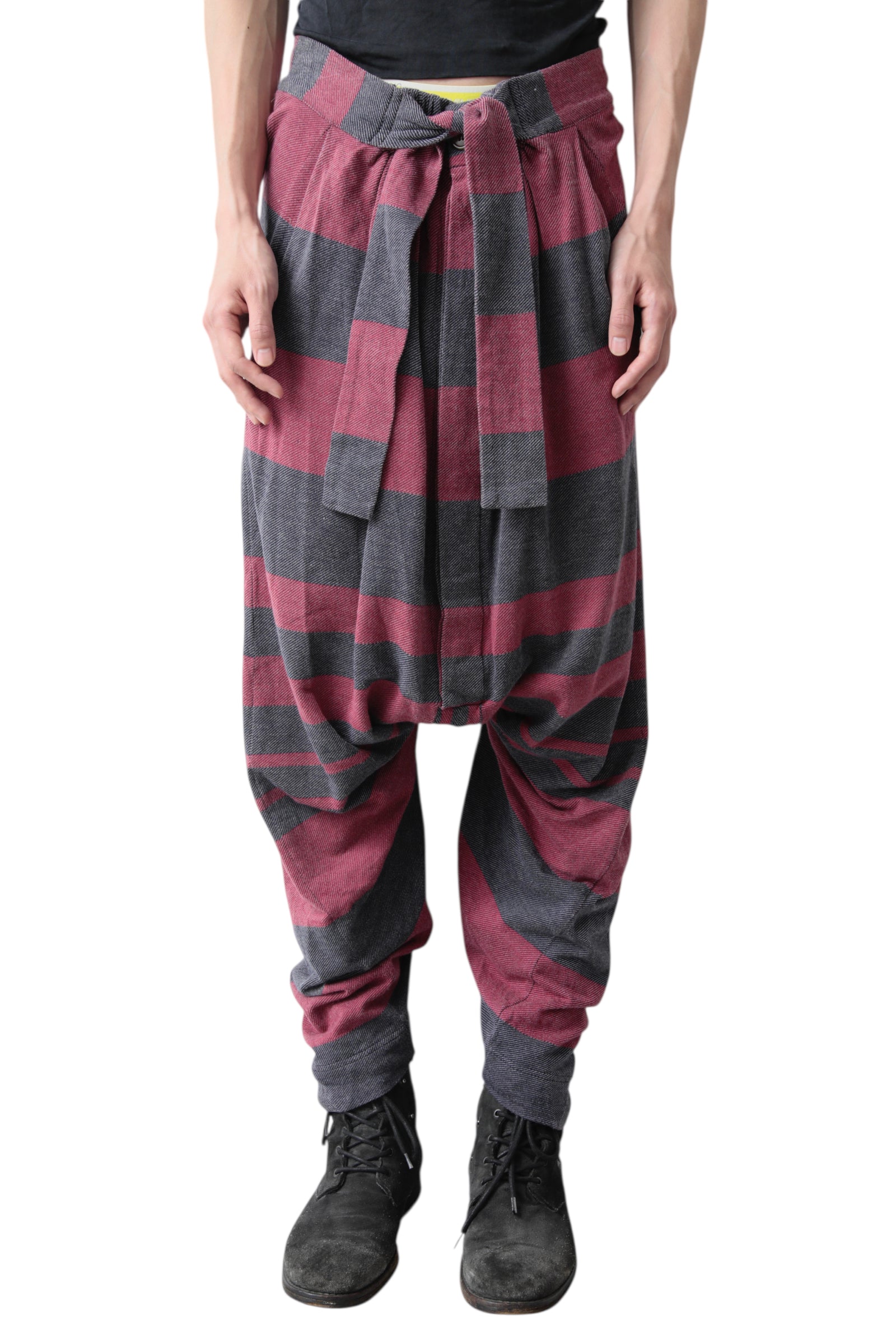 EARLY 2000s VIVIENNE WESTWOOD MAN SAROUEL BORDER PANTS – THE