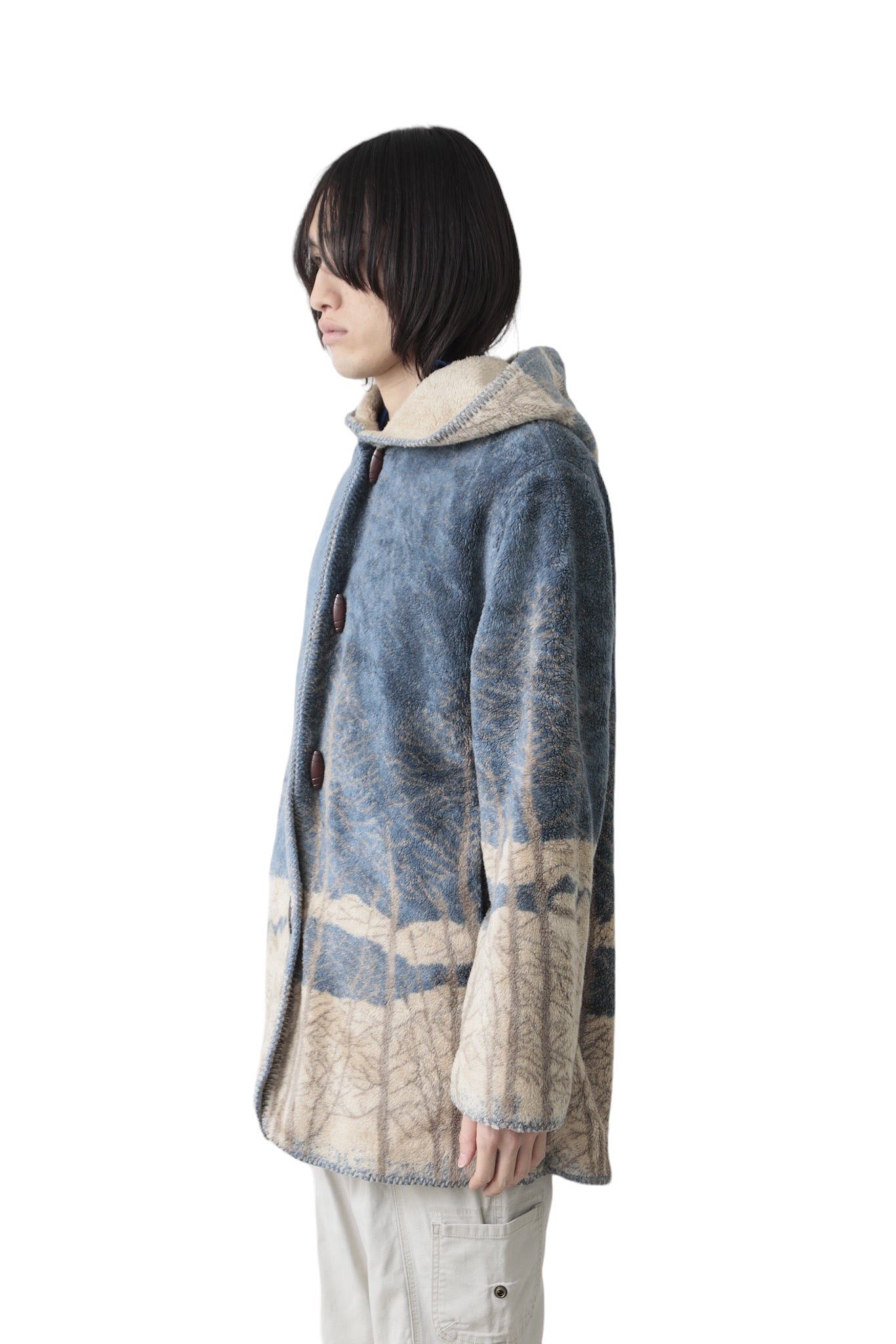 NORDIC BOA HOODED COAT