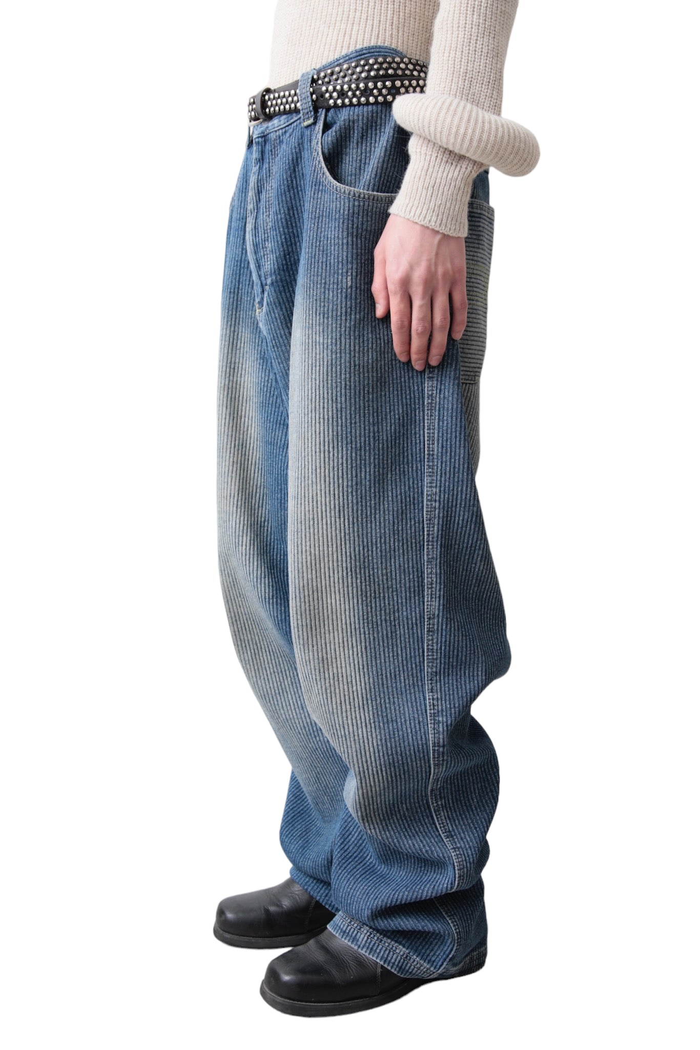 FADE BLUE BAGGY DENIM PANTS