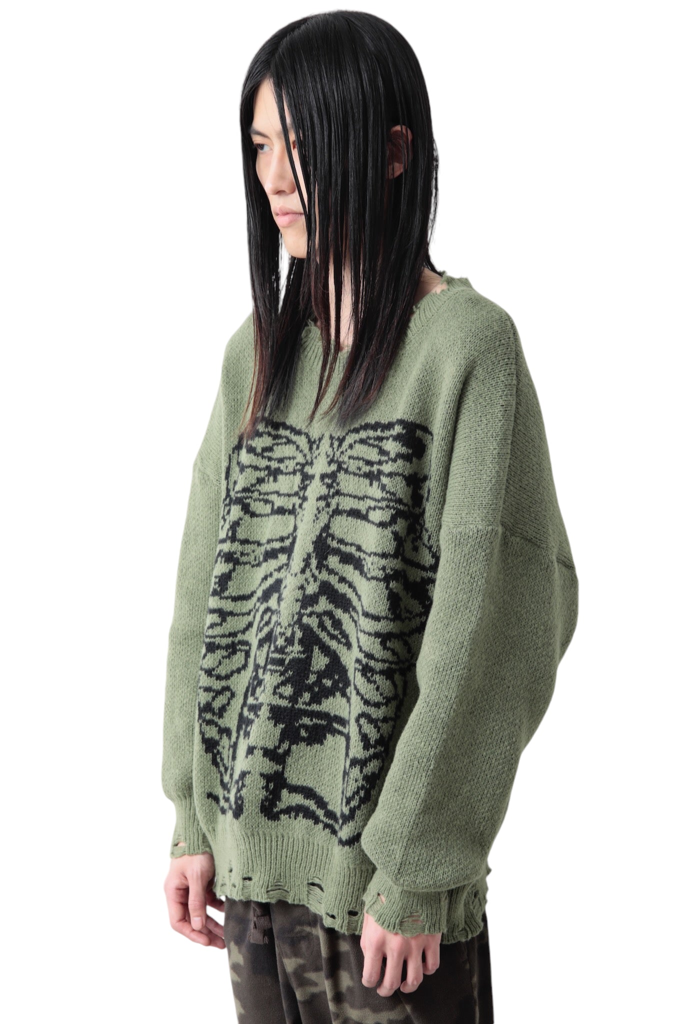 CRUSHED SKELETON SWEATER