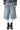 FADED STITCHED BAGGY DENIM SHORTS